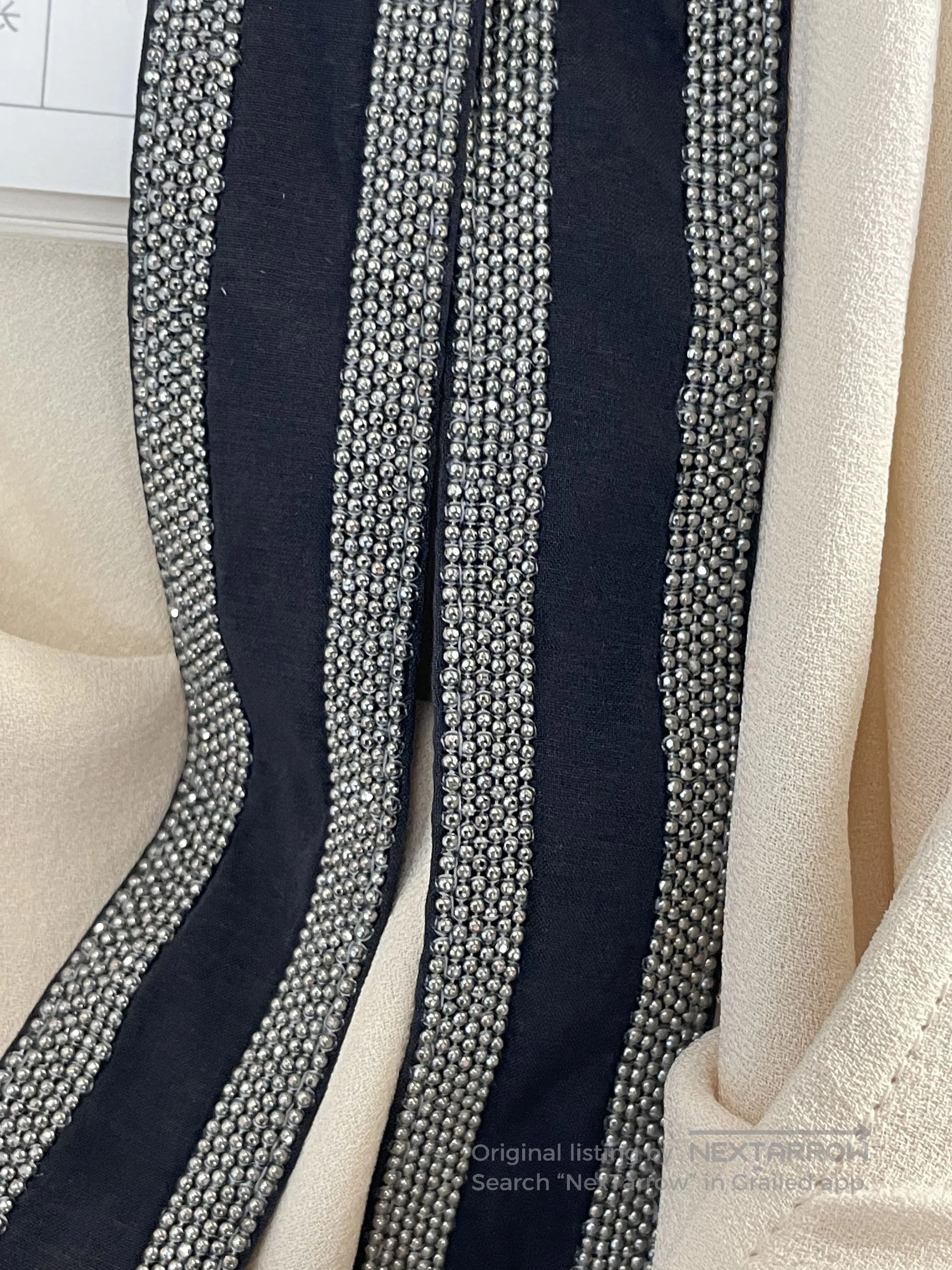 Brunello Cucinelli Brunello Cucinelli Beige Beaded Silk Camisole. Size US M / EU 48-50 / 2 - 9 Thumbnail