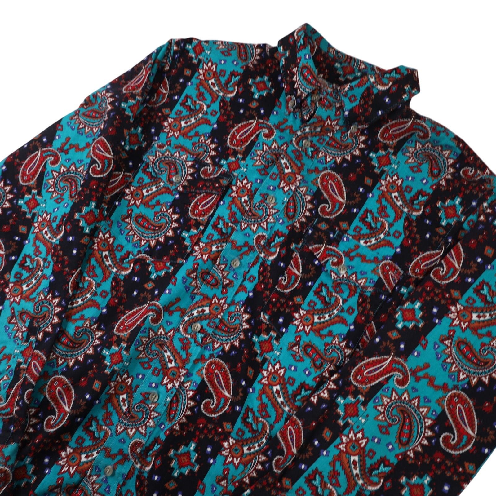 Vintage × Wrangler Vintage Wrangler Aztec Paisley Southwestern Button Up Shirt Size US M / EU 48-50 / 2 - 2 Thumbnail