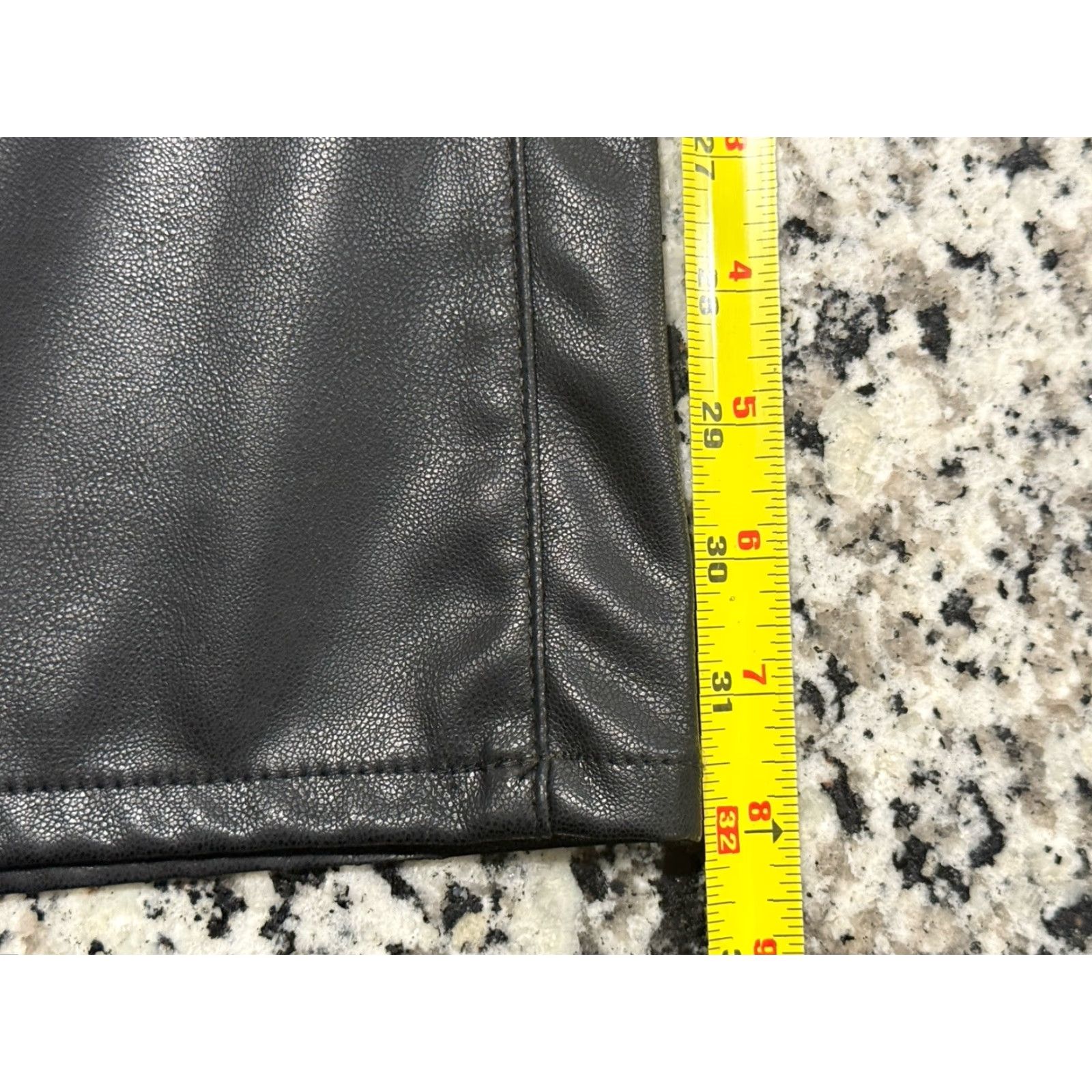 Vintage Judy Blue Faux Leather Bootcut Pants Women Regular 30x32 Black High Rise 7/28 Zip 30 32 Size 30" / US 8 / IT 44 - 4 Thumbnail