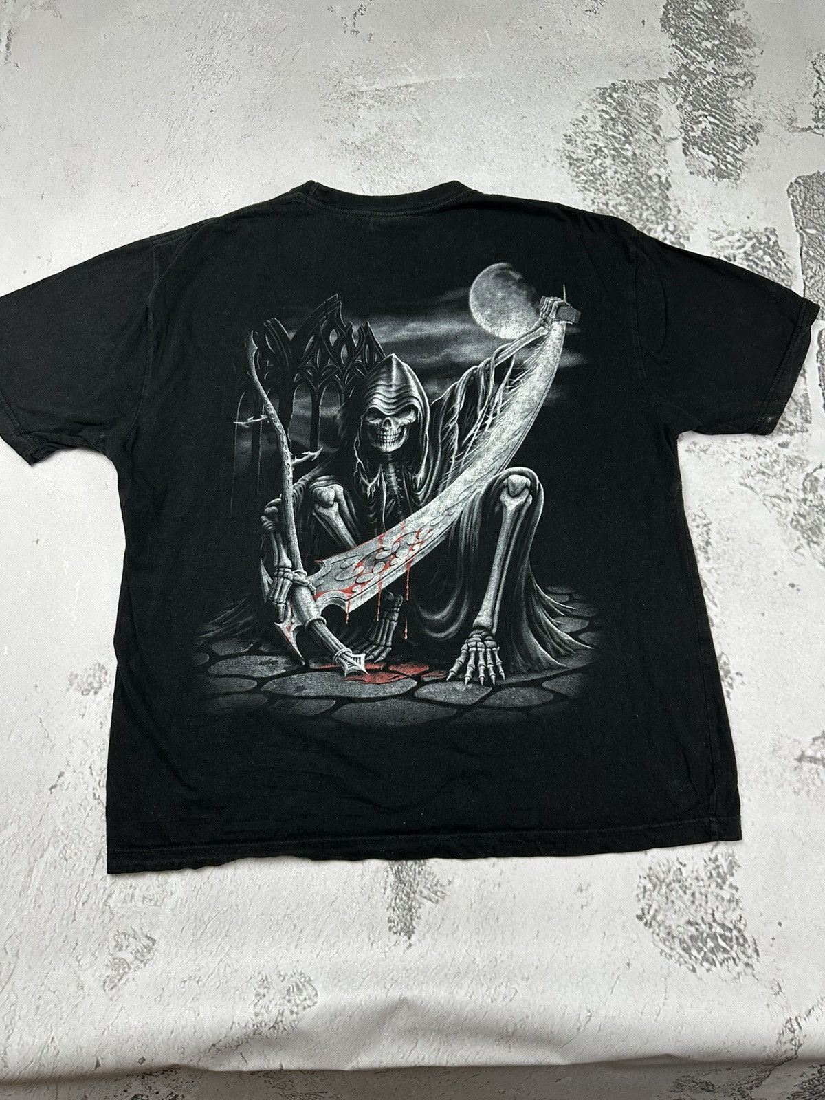 Vintage Vintage Spiral Death On The Moon Rock T Shirt Black XXL Size US XXL / EU 58 / 5 - 1 Thumbnail