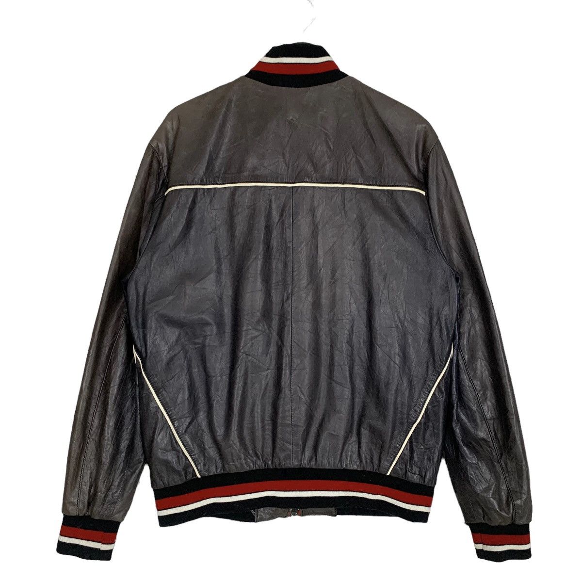 Vintage Franco Rossetti Racing Genuine Leather Jacket Size S