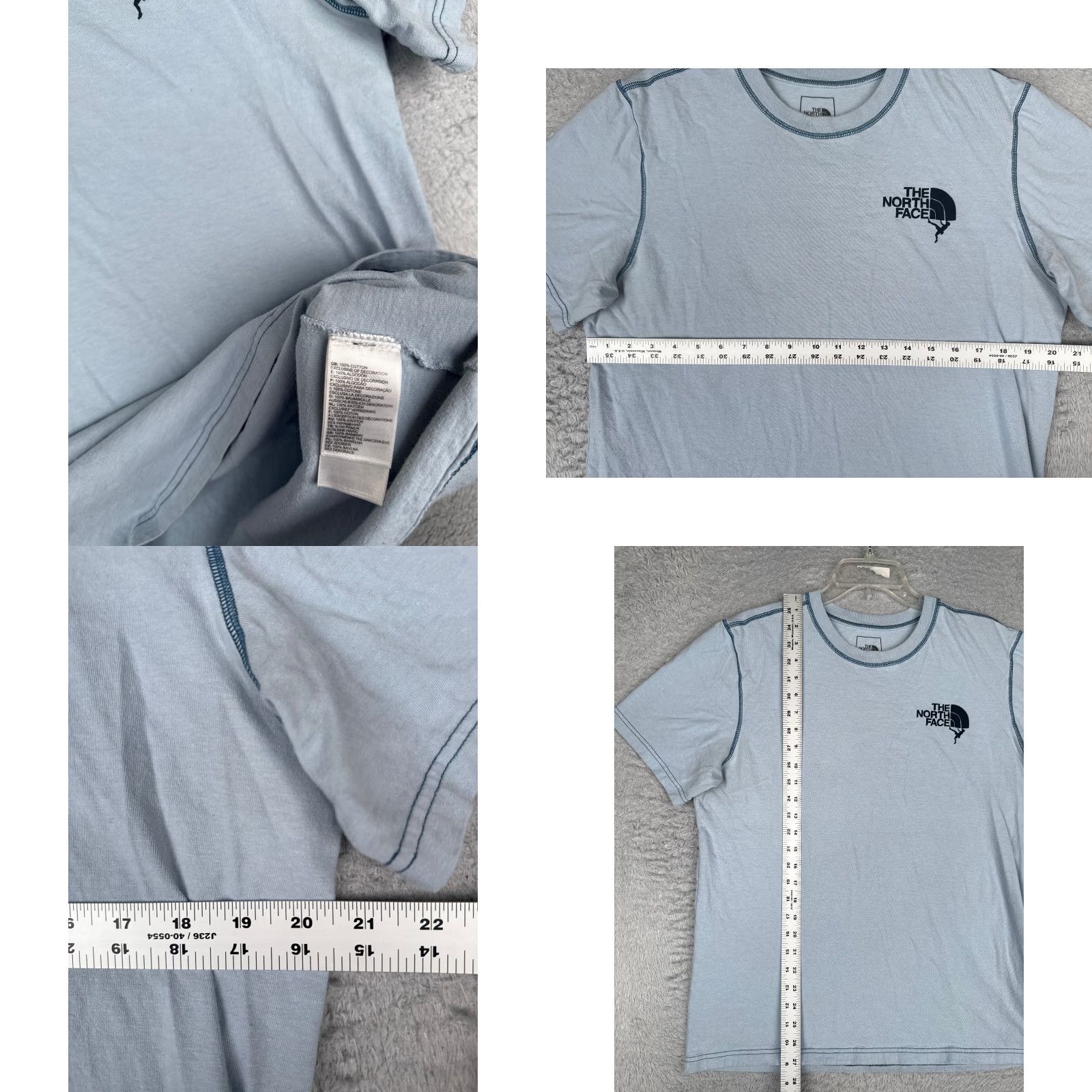 The North Face VINTAGE? No, it's not vintage. The North Face Shirt Men Large Blue 100% Cotton Short Sleeve Crew Neck Size US L / EU 52-54 / 3 - 8 Thumbnail