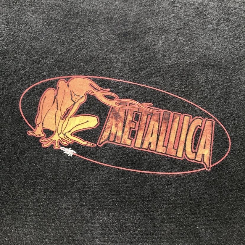 Vintage 00s Giant Metallica Band Shirt Large Black
