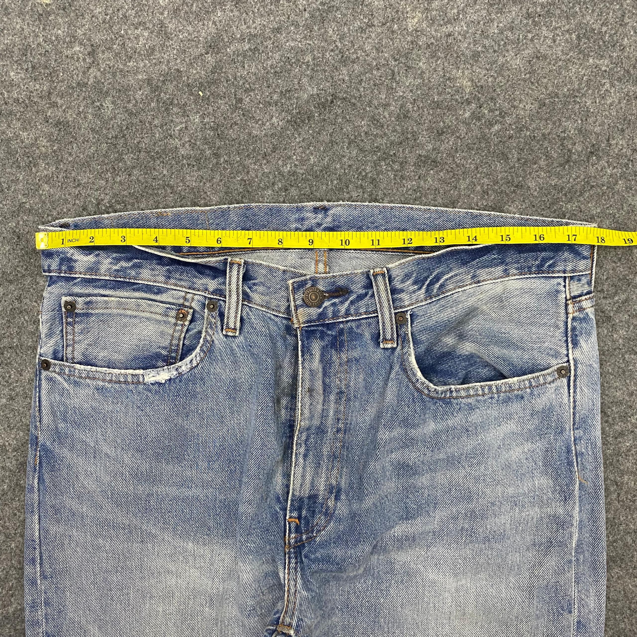 Levi's 💥Best Offer💥Vintage Levis 505 Distressed Denim Size US 36 / EU 52 - 5 Thumbnail
