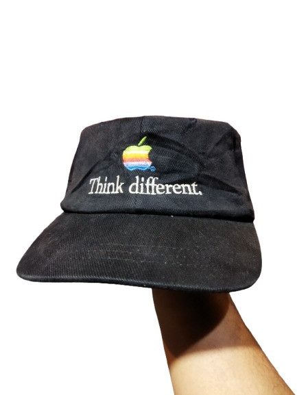 Apple Vintage Embroidered Apple Macintosh Think Different Hat Size ONE SIZE - 1 Thumbnail