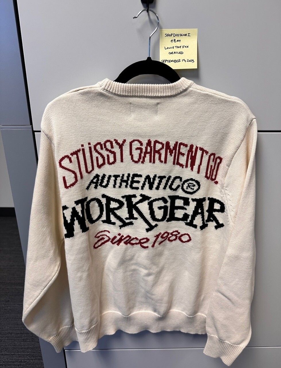 Stussy Stussy Authentic Workgear Sweater Natural Medium   Grailed