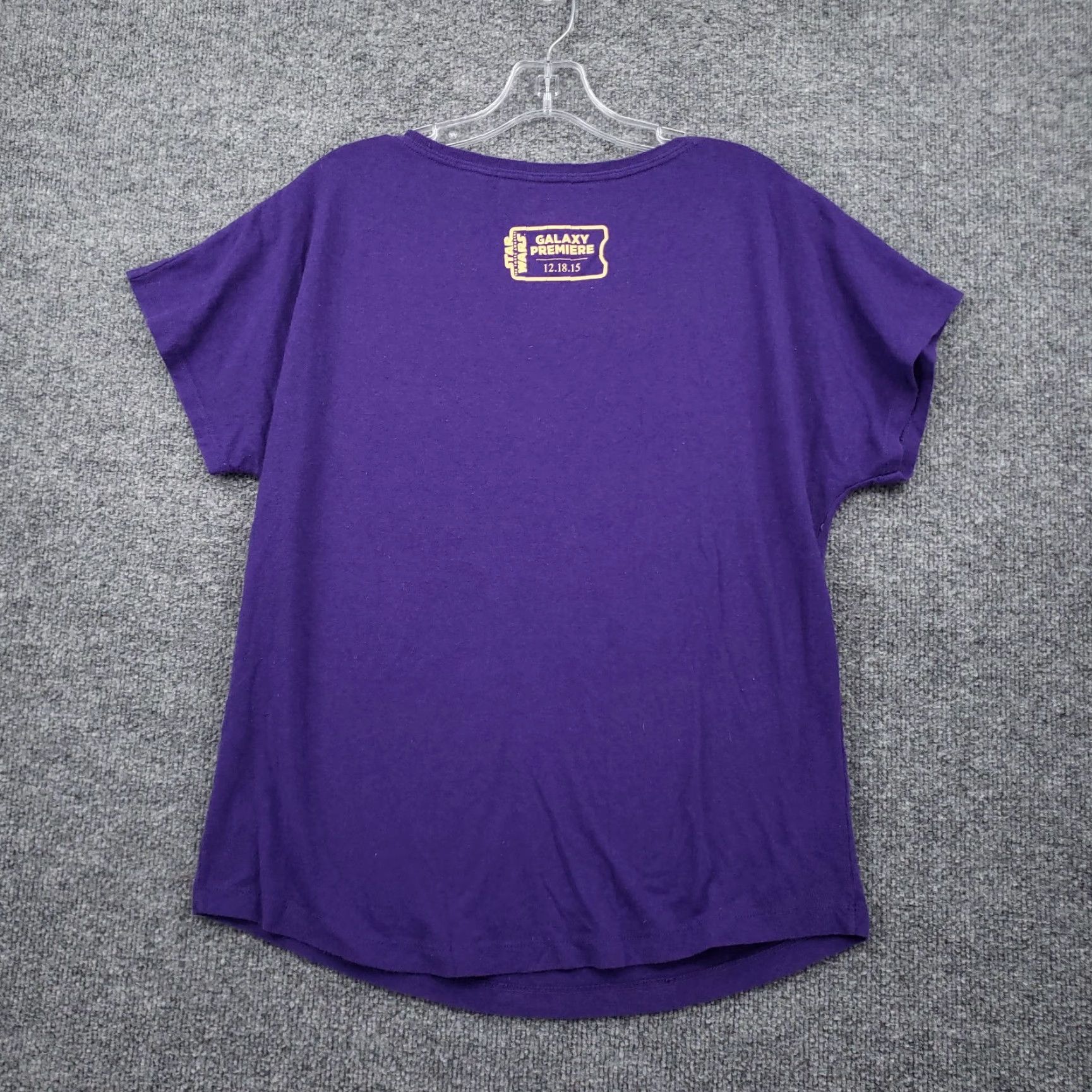 Star Wars Star Wars T-Shirt Womens L Purple Premiere The Force Awakens Short Sleeves Shirt Womens L Purple Star Wars T-Shirt Size L / US 10 / IT 46 - 2 Thumbnail