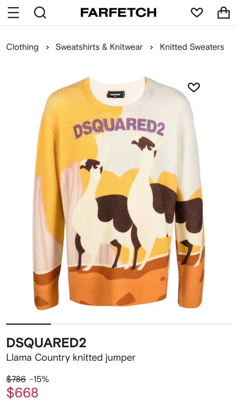 Dsquared2 Dsquared2 logo print wool crewneck sweater DS2 🇮🇹 Size US XXL / EU 58 / 5 - 8 Thumbnail
