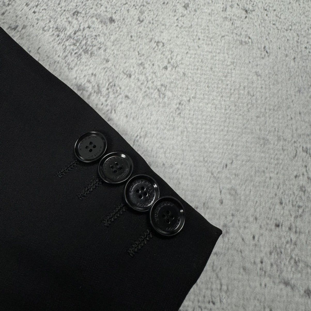 Burberry × Designer Burberry London Mansell Virgin Wool Black Jacket Blazer Size 50R - 5 Thumbnail
