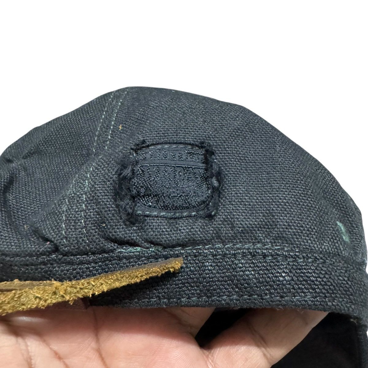 Kapital Kapital Tiger Embroidery Black Denim Mechanic Hats Size ONE SIZE - 10 Thumbnail