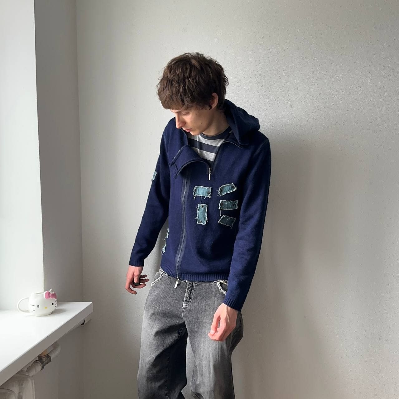 Hysteric Glamour × Undercover 00s Military Painted Zip Hoodie Napoleon Buzz Rickson’s Vibe Size US L / EU 52-54 / 3 - 8 Thumbnail