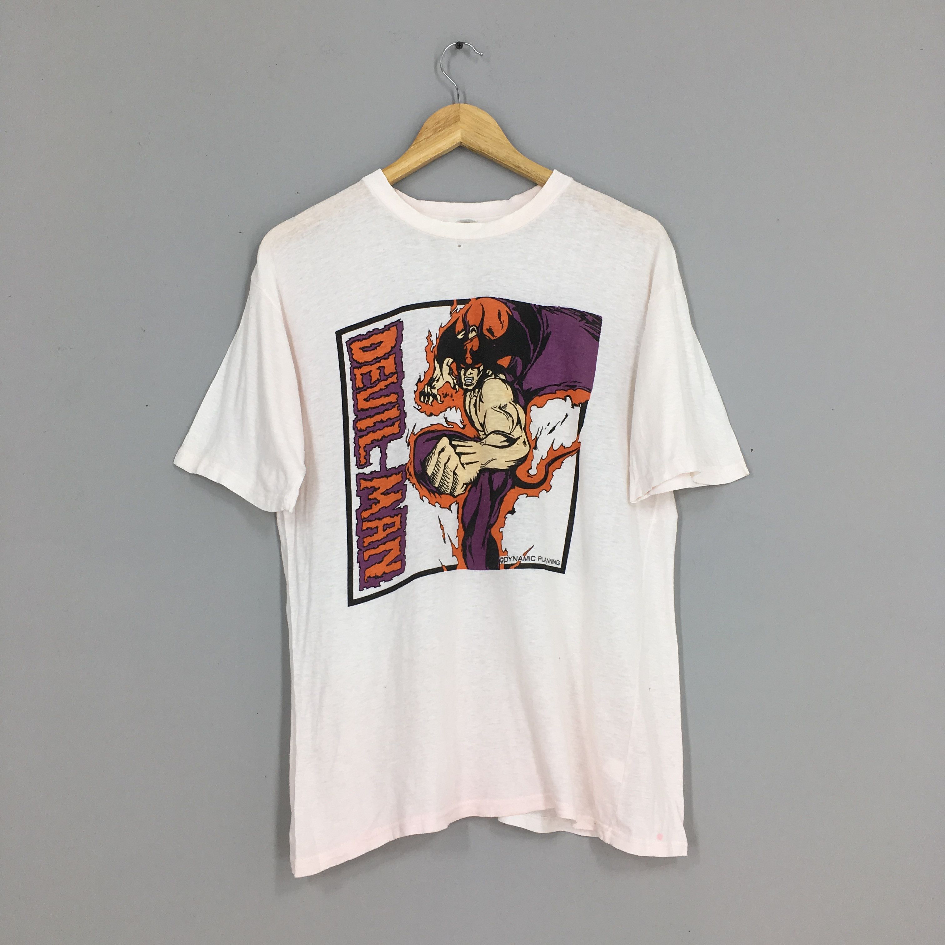 image of Devilman Japan Anima Devilman Manga T Shirt Medium in White, Men's