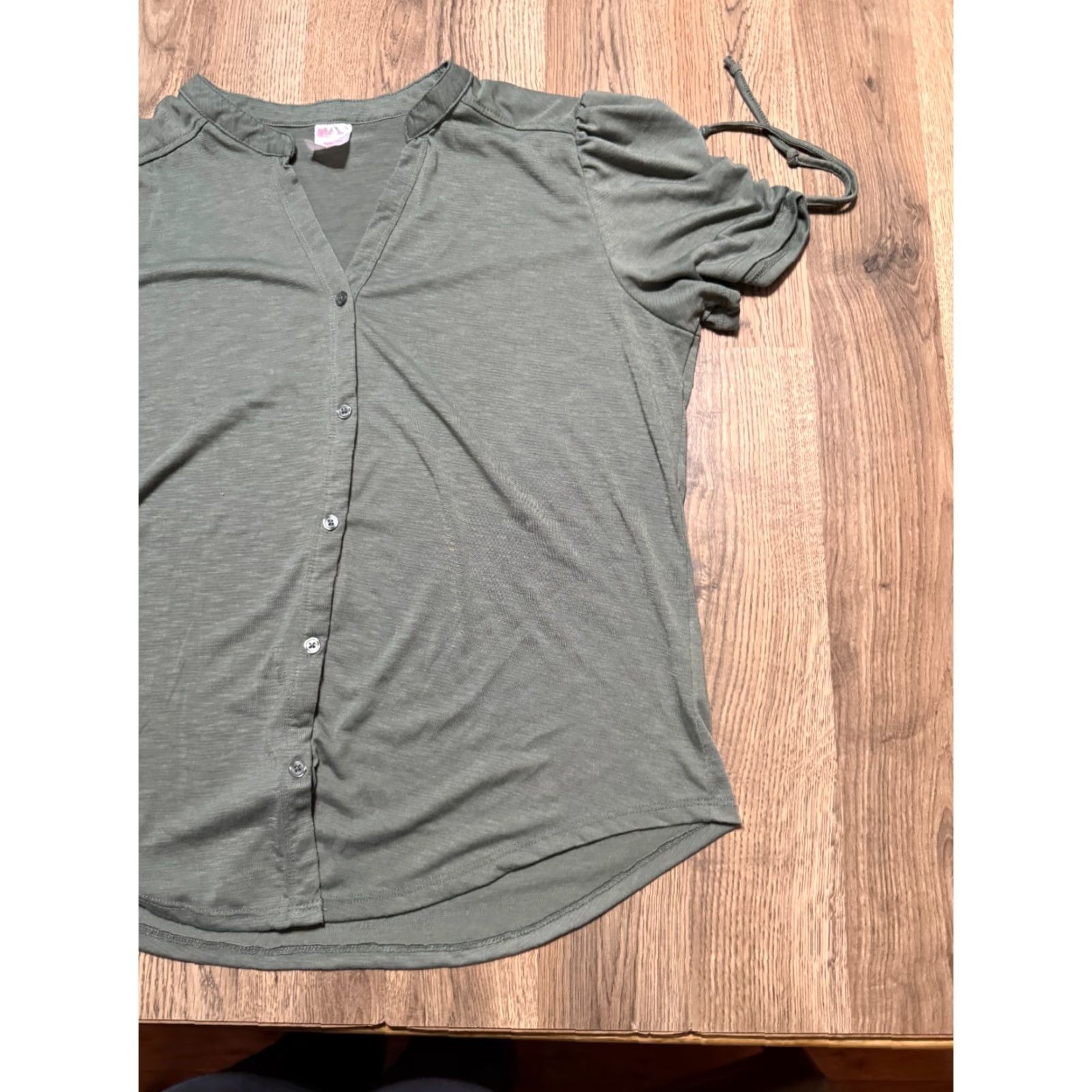Vintage VINTAGE: No Boundaries Shirt, Women's Size XXL, Green, Short Sleeve, Button Up Shirt Size XXL / US 16-18 / IT 52-54 - 4 Thumbnail
