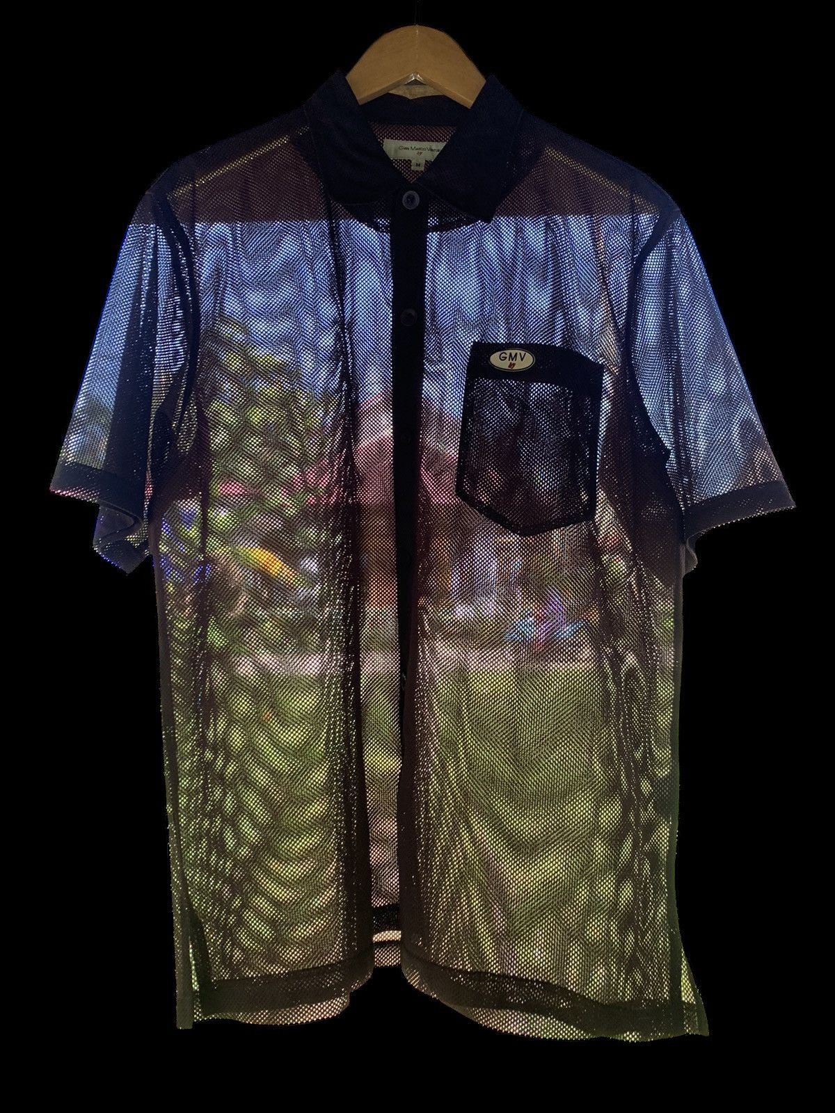 GianMarco Venturi Gian Marco transparent mesh shirt y2k style Size US L / EU 52-54 / 3 - 6 Thumbnail