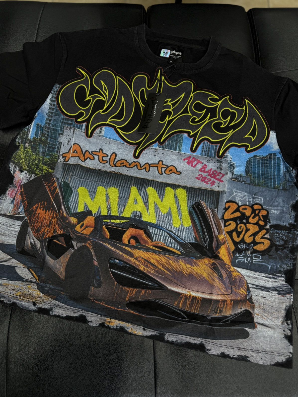 Godspeed Godspeed Miami Lambo Tee Shirt Size XL (NEW) Size US XL / EU 56 / 4 - 4 Thumbnail