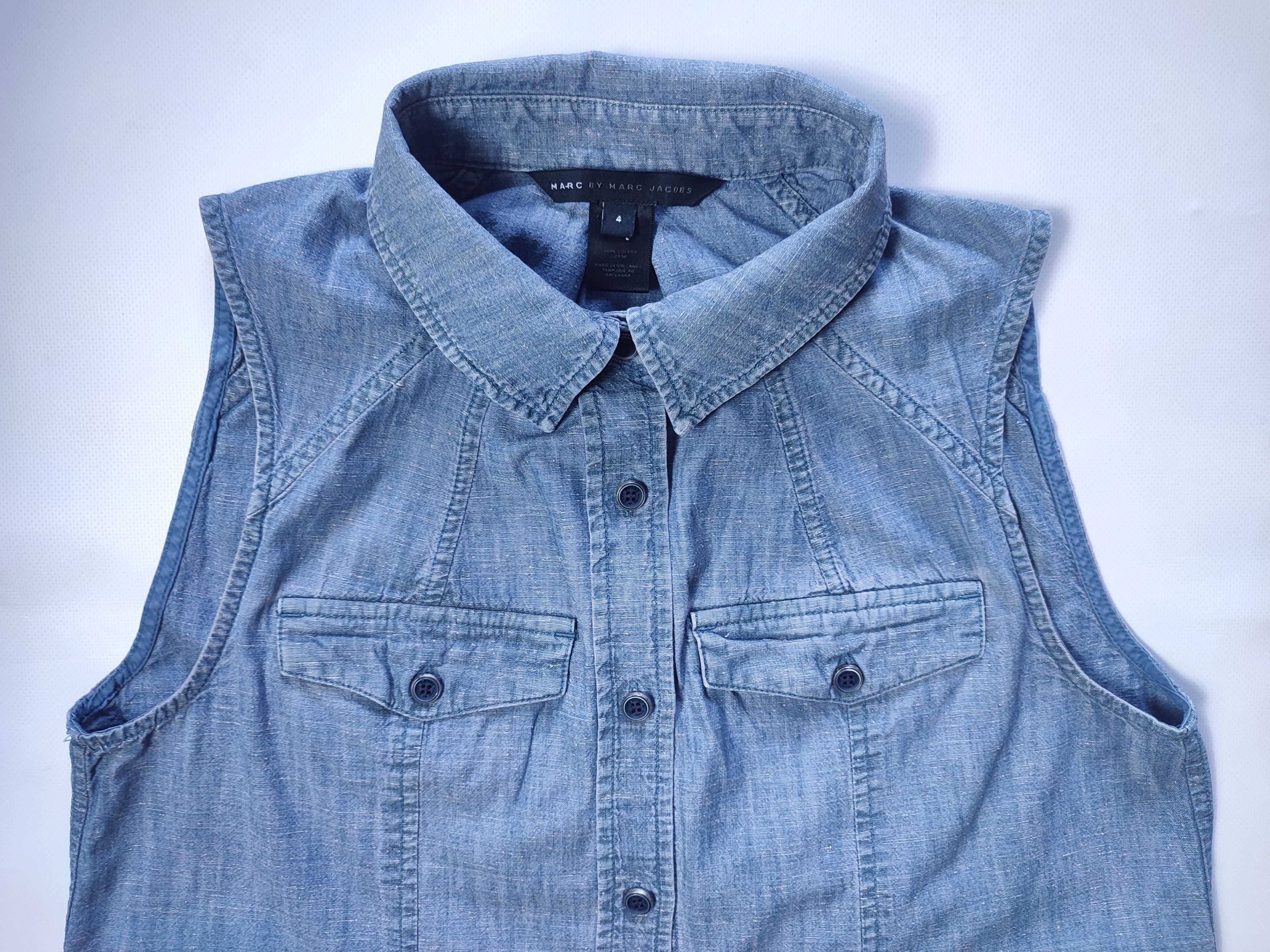 Marc by Marc Jacobs Marc Jacobs Tank Top Jeans Shirt Size XS / US 0-2 / IT 36-38 - 4 Thumbnail