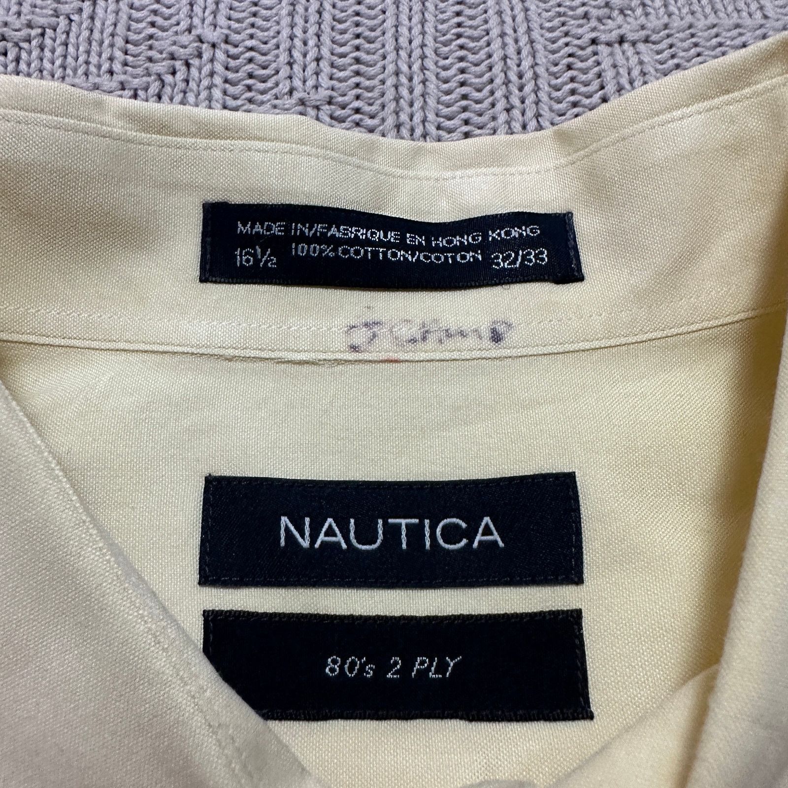 Nautica Nautica solid yellow button down size 16.5 Size US L / EU 52-54 / 3 - 5 Thumbnail