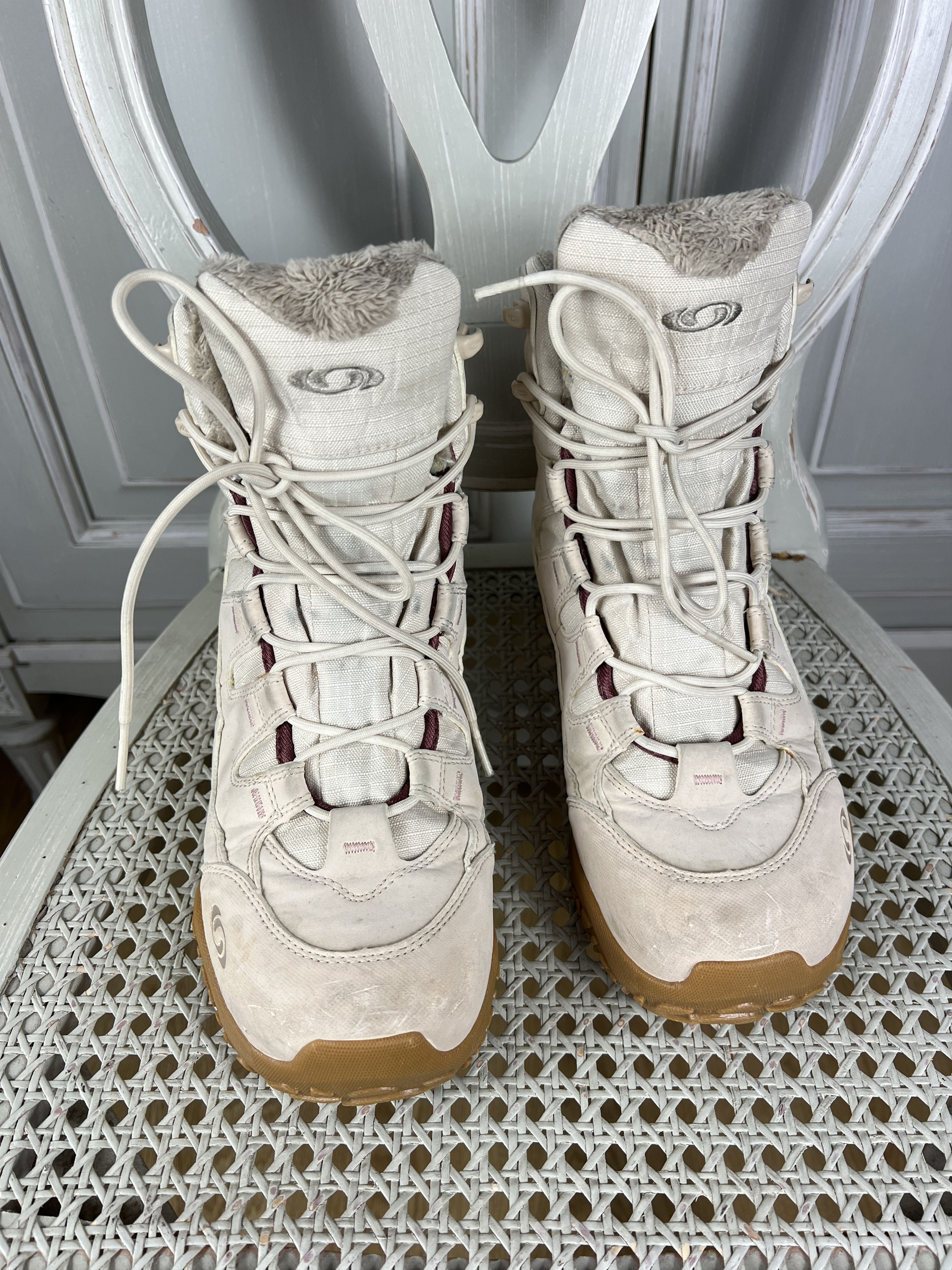 Oakley × Salomon VINTAGE SALOMON SNOW WINTER BOOTS BEIGE US7 Size US 7 / IT 37 - 2 Thumbnail