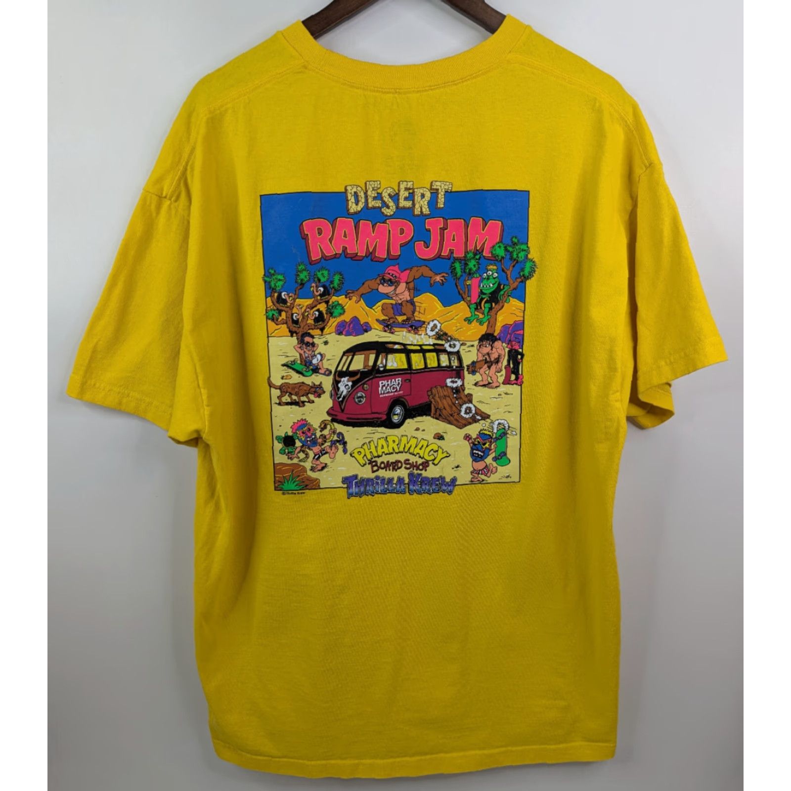 Krewe Pharmacy T-Shirt Desert Ramp Jam Yellow 2XL Mens Crew Neck Short Sleeve Size US XXL / EU 58 / 5 - 3 Thumbnail