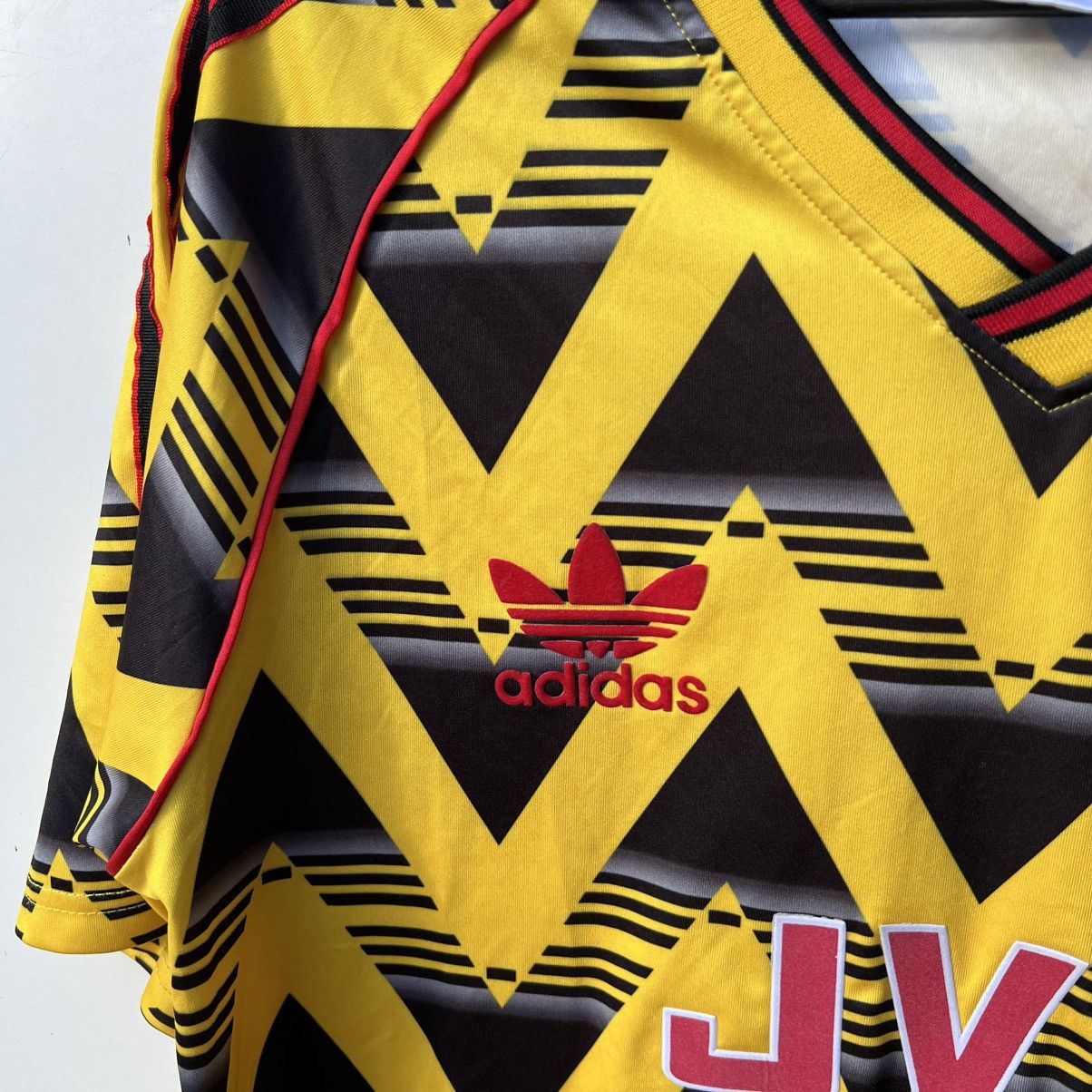 Adidas ARSENAL 1991 1993 FOOTBAL soccer jersey BRUISED BANANA(fake) Size US M / EU 48-50 / 2 - 2 Thumbnail