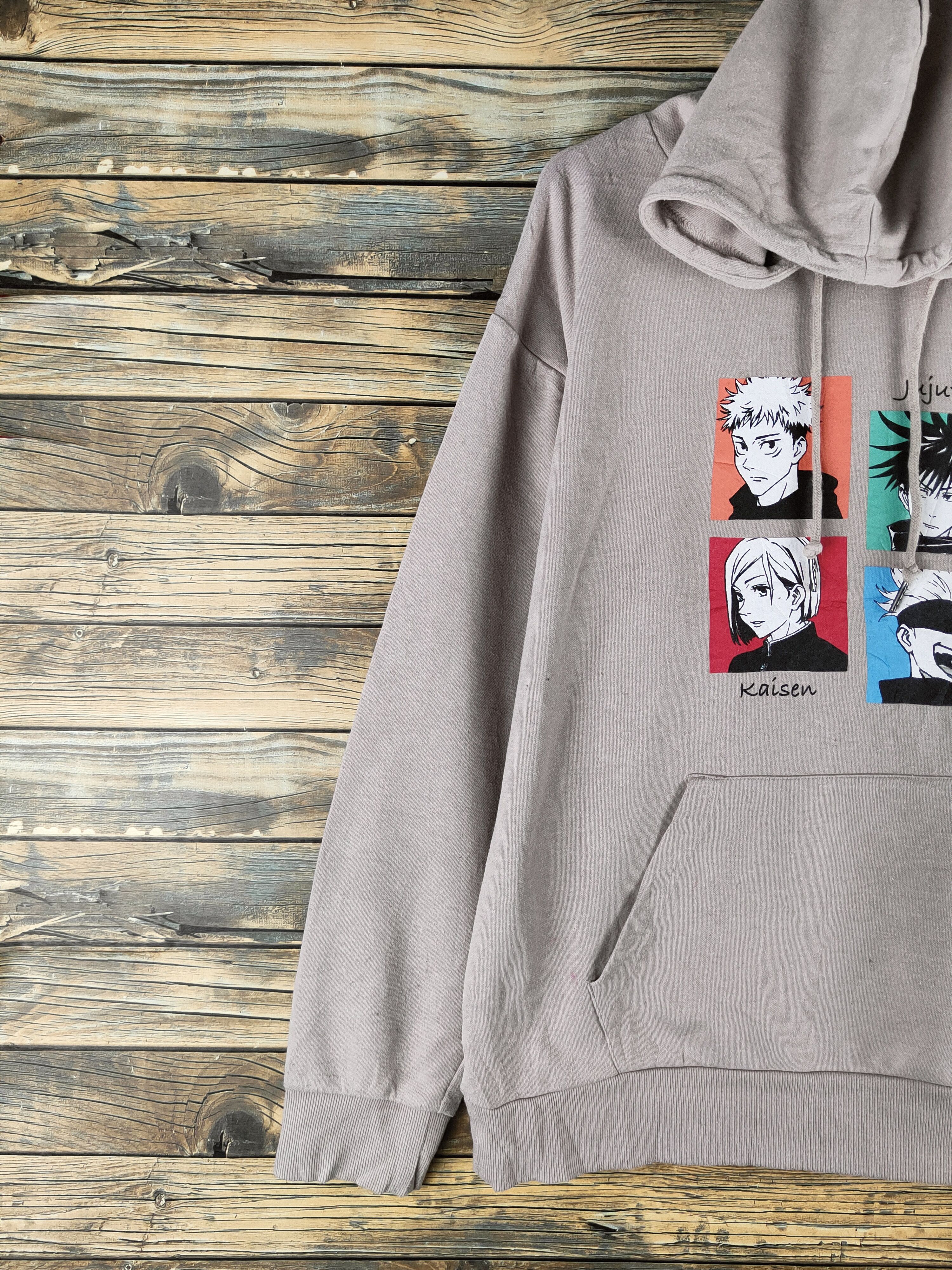 Japanese Brand 💥 JAPAN BAND💥 Beige Hoodie Sweatshirts Size US L / EU 52-54 / 3 - 3 Thumbnail