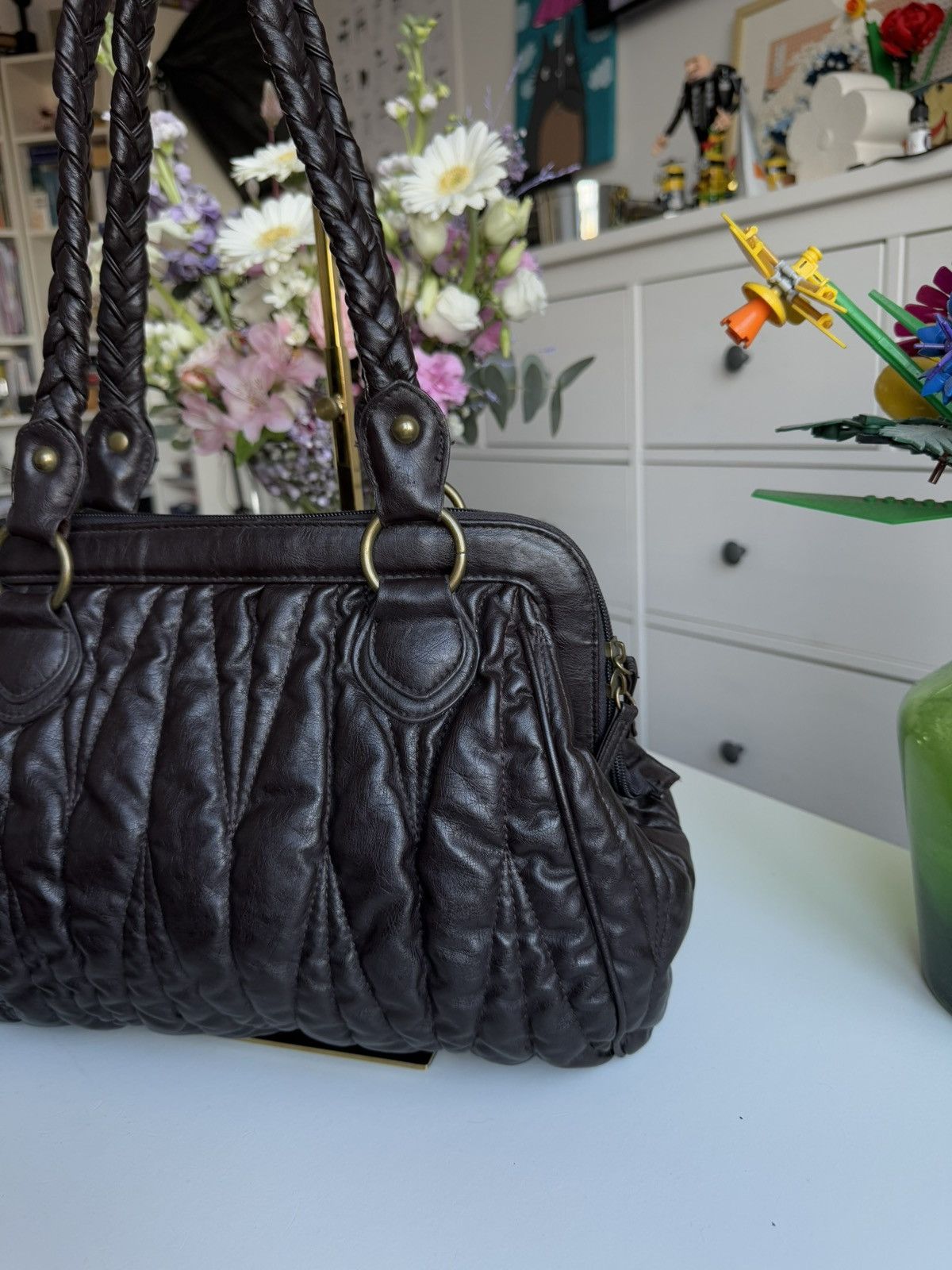 Japanese Brand VIntage y2k leather shoulder hand bag avantgarde opium retro Size ONE SIZE - 4 Thumbnail