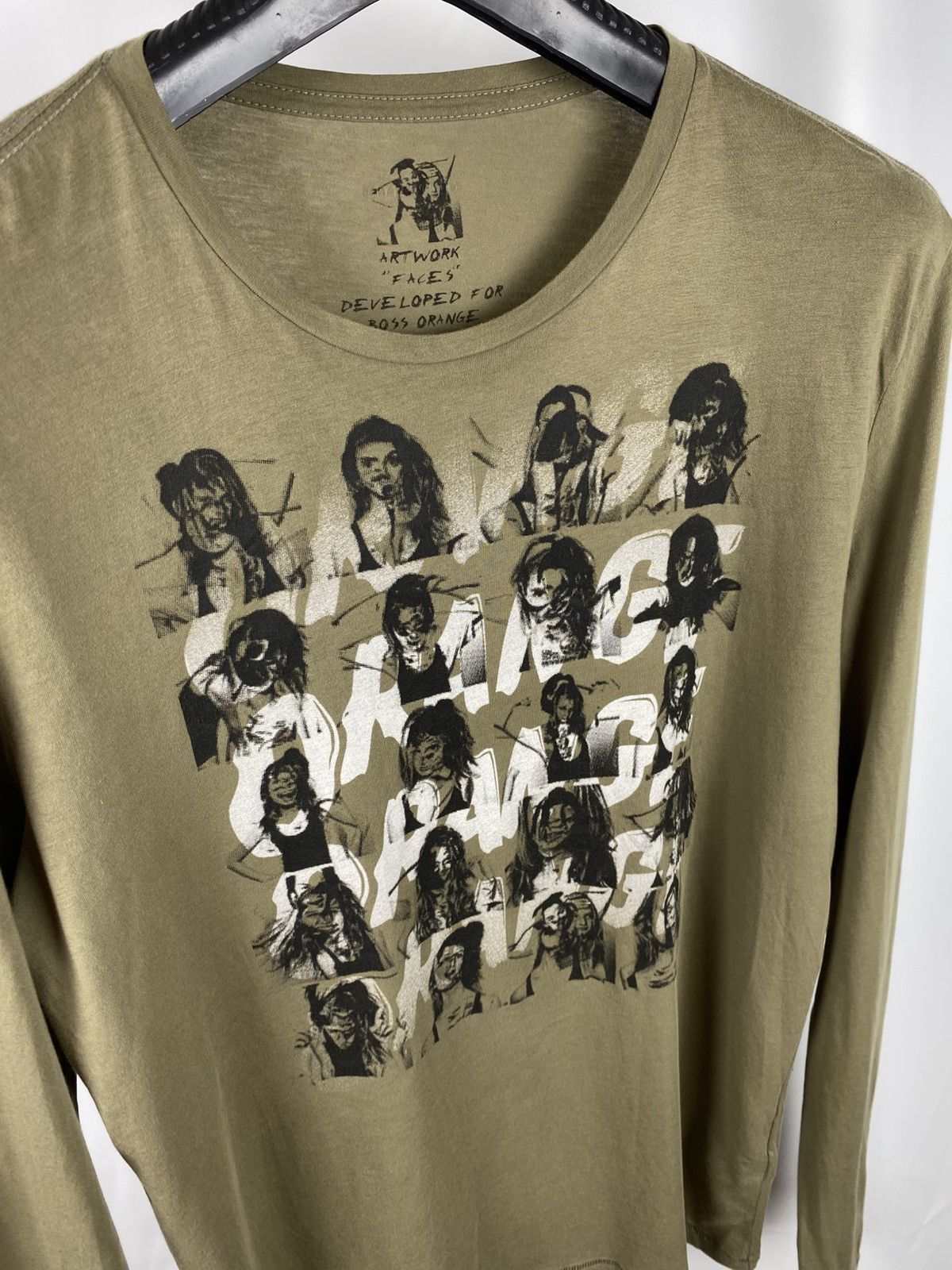 Hugo Boss Boss Orange Artwork Faces Longsleeve Tee Rare Men size XL Size US XL / EU 56 / 4 - 4 Thumbnail