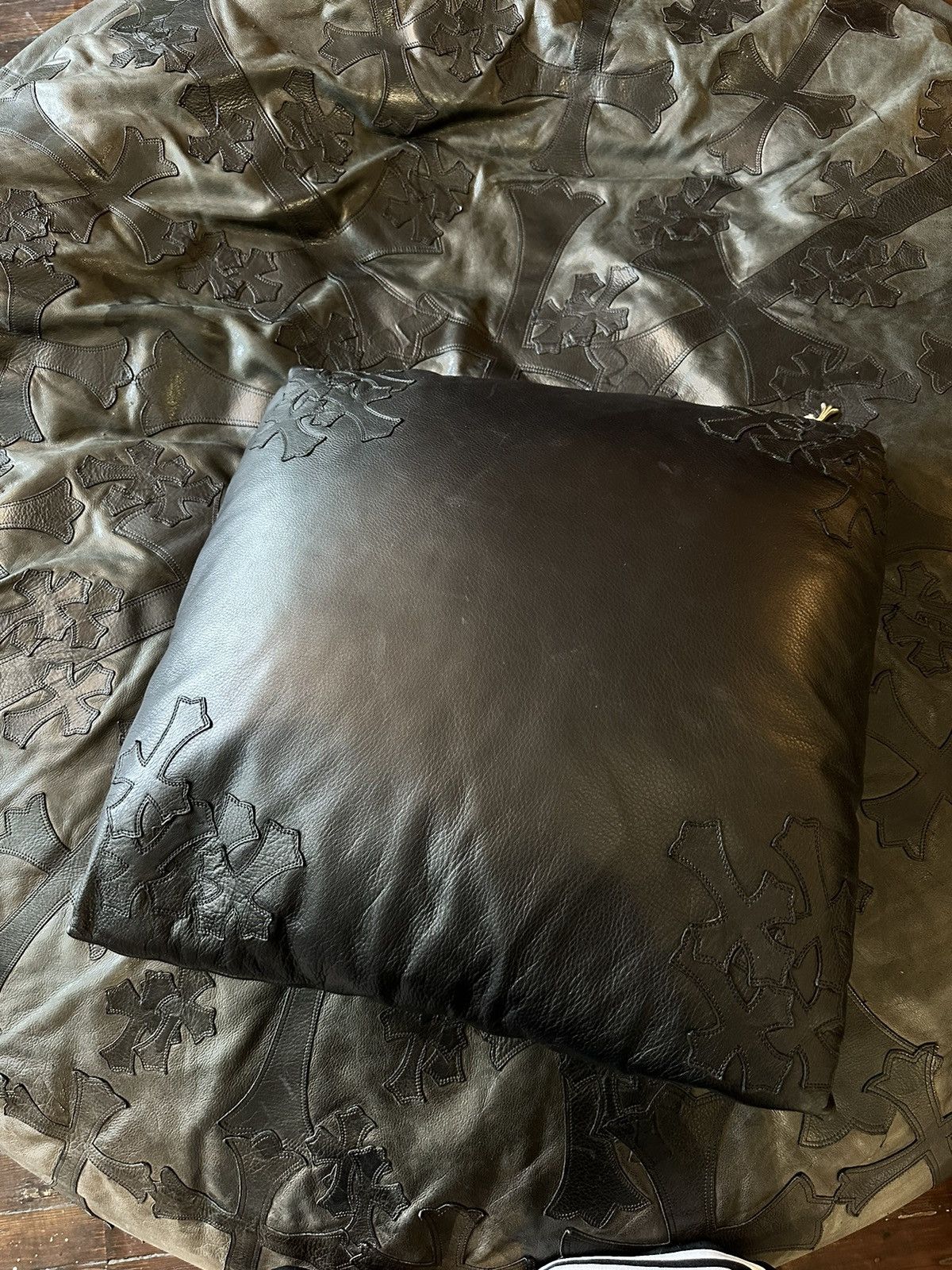 Chrome Hearts Chrome Hearts XL BIG Leather Cross Pillow ! 4Gseller Size ONE SIZE - 2 Thumbnail