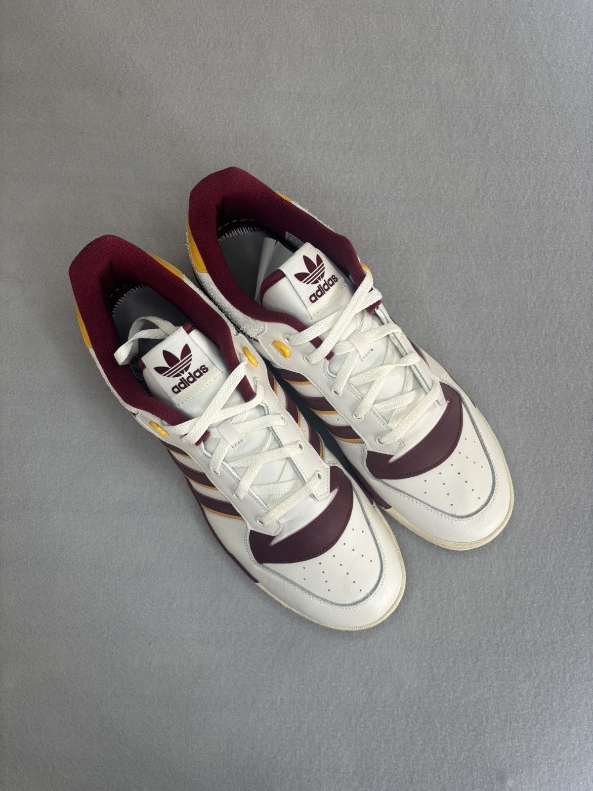 Adidas Adidas Rivalry Low Size 17 White Burgundy Retro Basketball Size US 15 / EU 48 - 5 Thumbnail