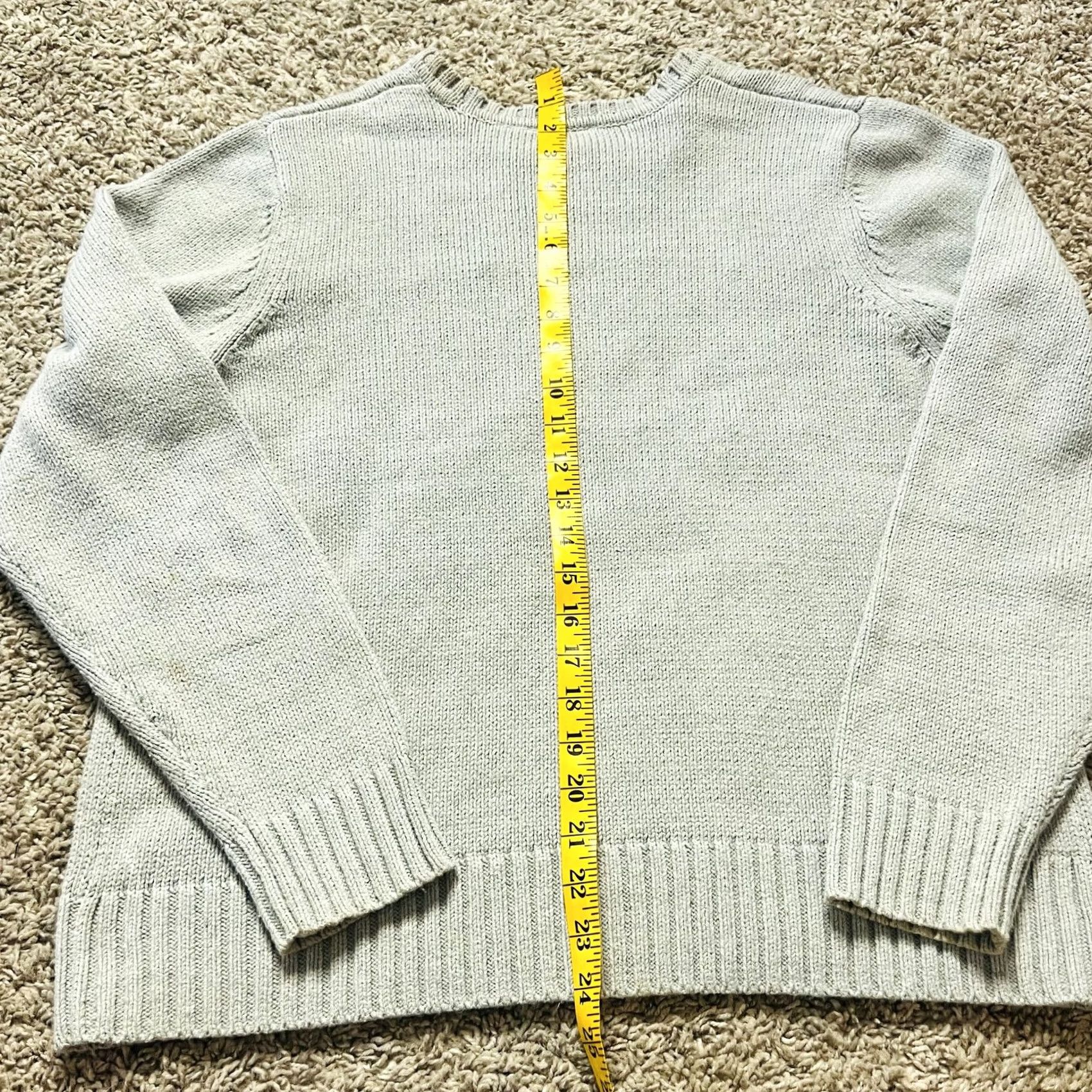 Croft & Barrow VINTAGE Croft & Barrow Signature Argyle Pullover Gray Sweater S Womens Size S / US 4 / IT 40 - 3 Thumbnail