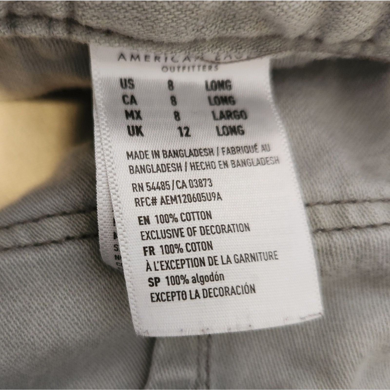American Eagle Outfitters American Eagle washed twill Utility Cotton Pants 8 Long Size 30" / US 8 / IT 44 - 5 Thumbnail