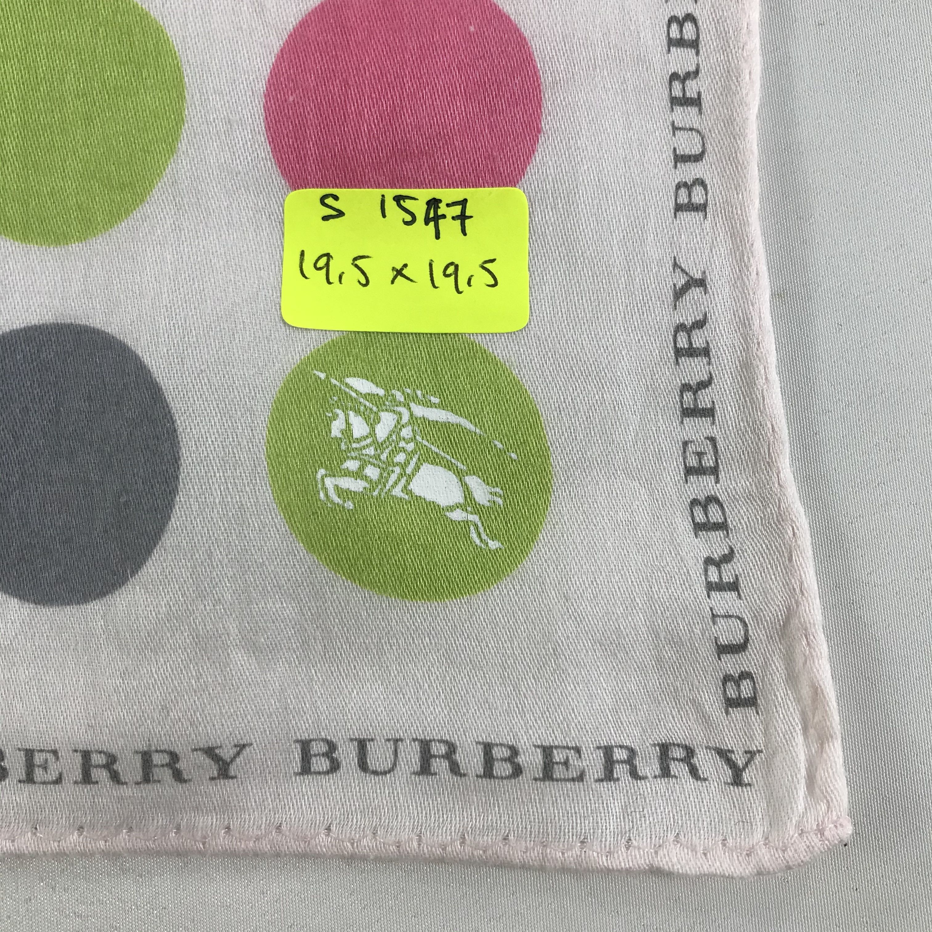 Burberry × Vintage Burberry Bandana / Handkerchief / Neckerchief - S1547 Size ONE SIZE - 5 Thumbnail