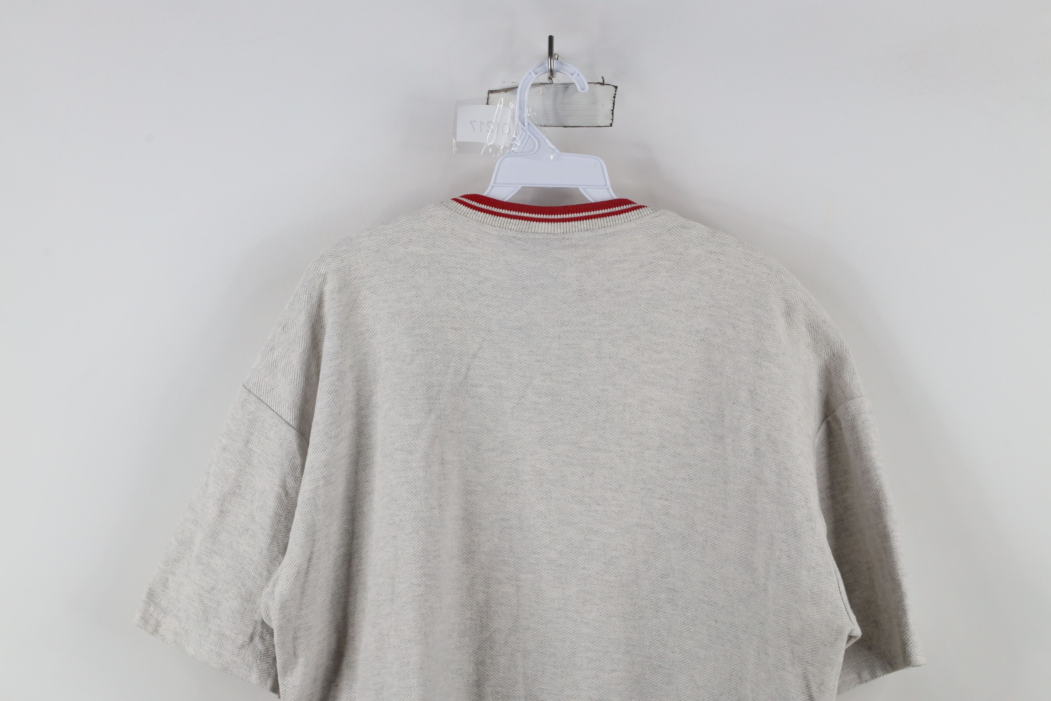 Vintage Vintage 90s Streetwear Heavyweight Herringbone T-Shirt USA Size US L / EU 52-54 / 3 - 13 Thumbnail