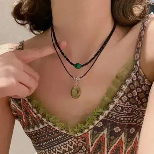 Jewelry Style Vintage Peace Buckle Pendant Necklaces Size ONE SIZE - 1 Thumbnail