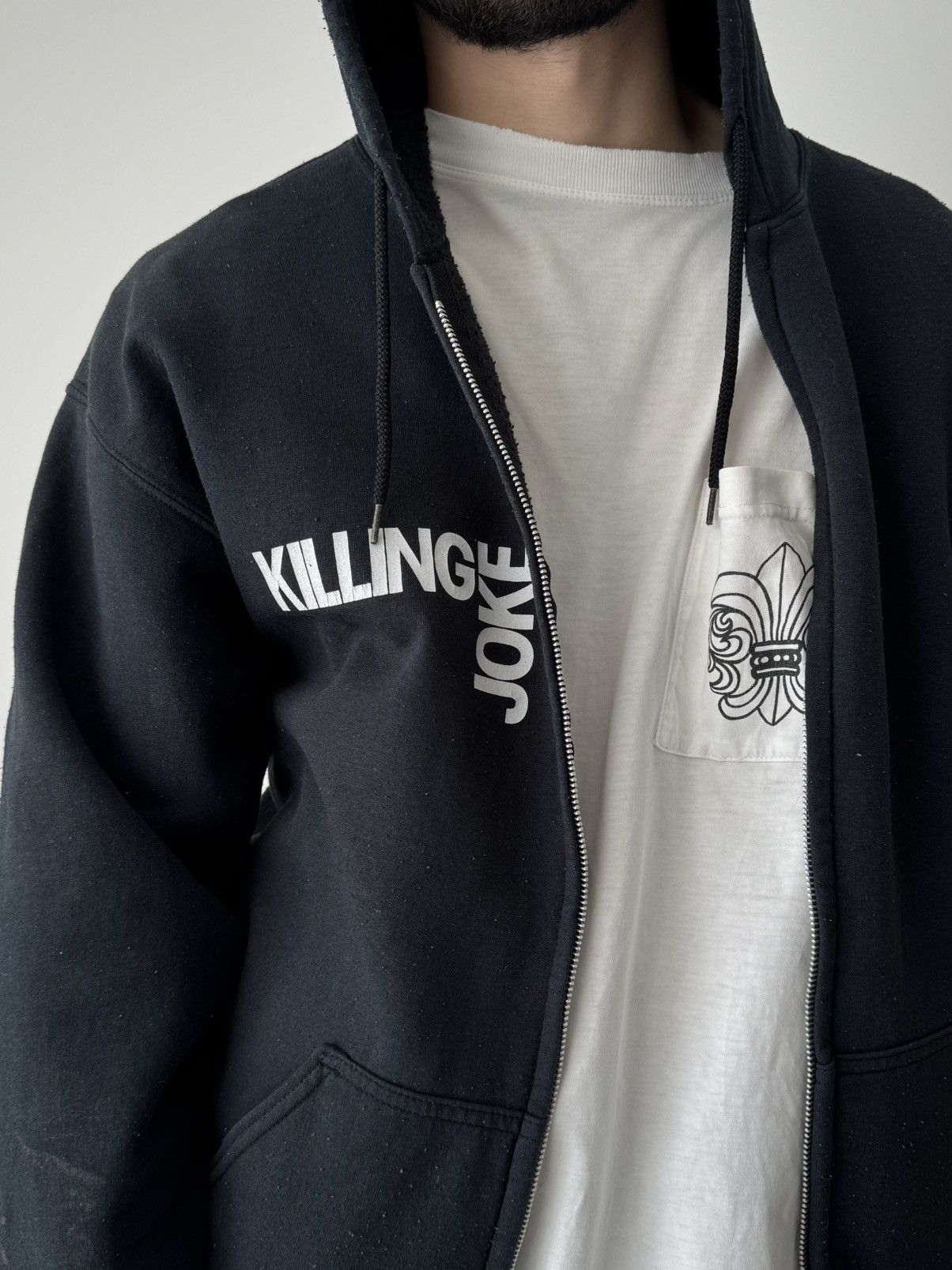 Band Tees Vintage 00s Killing Joke ‘Requiem’ Band Navy Hoodie Size US L / EU 52-54 / 3 - 3 Thumbnail