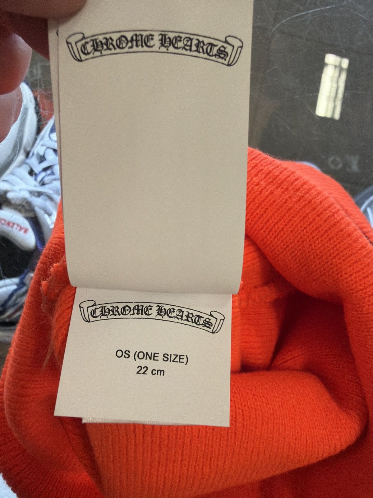 Chrome Hearts CHROME HEARTS LOGO BEANIE ORANGE Size ONE SIZE - 4 Thumbnail