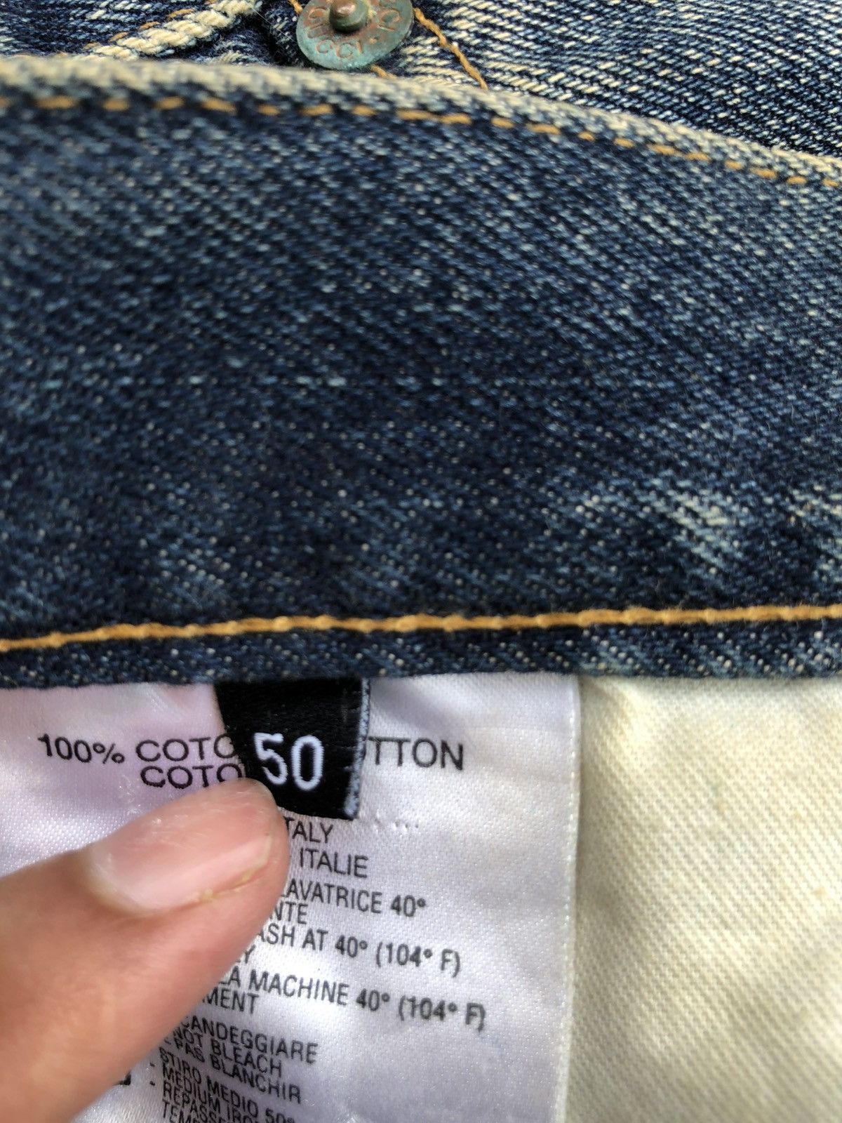 Tom Ford Gucci Embroidered Logo Staright Cut Distressed Denim Size US 34 / EU 50 - 22 Thumbnail
