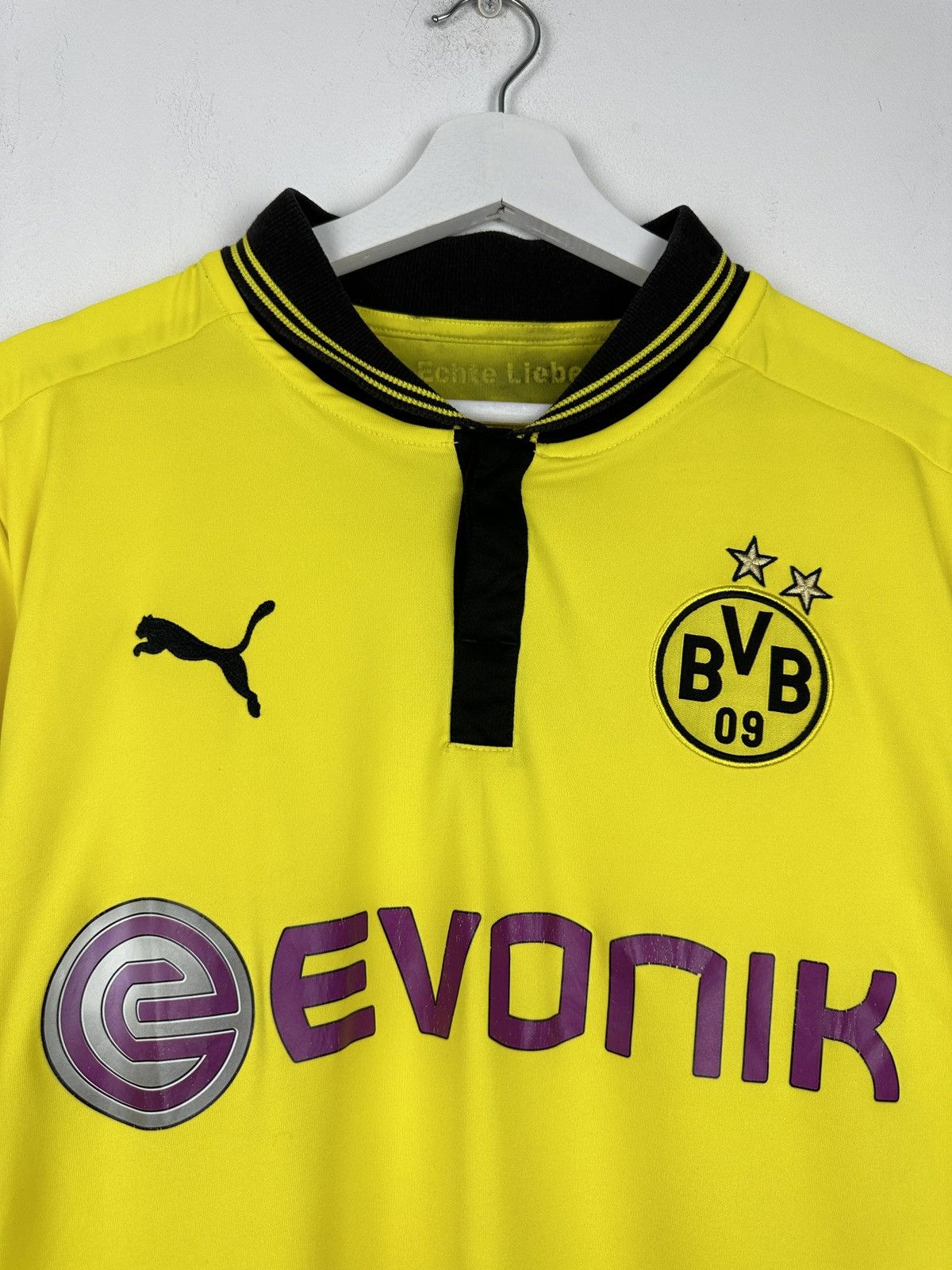 Puma Borussia Dortmund 2012 Home Soccer Jersey Football Shirt Size US L / EU 52-54 / 3 - 3 Thumbnail