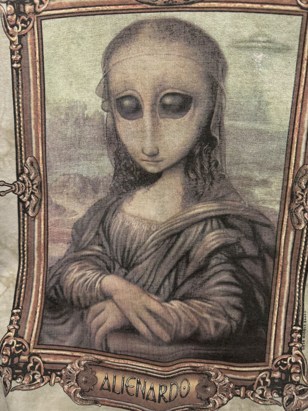 Liquid Blue Liquid Blue Alienardo 1998 Mona Lisa vintage t-shirt L sz 90 Size US L / EU 52-54 / 3 - 7 Thumbnail