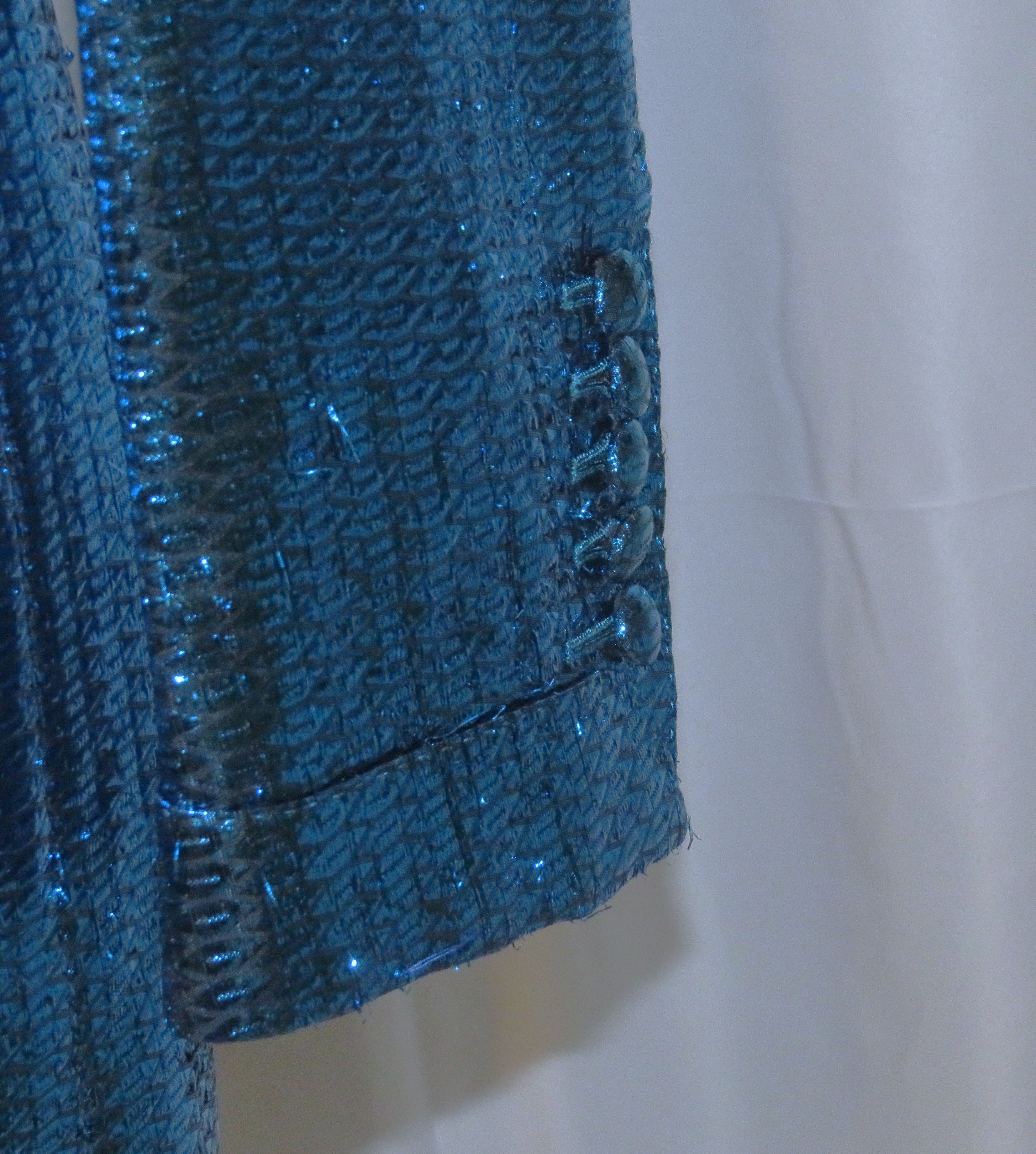 Tom Ford Base V Turquoise Sequined One Button Dinner Jacket 36R NWT Size 36R - 8 Thumbnail