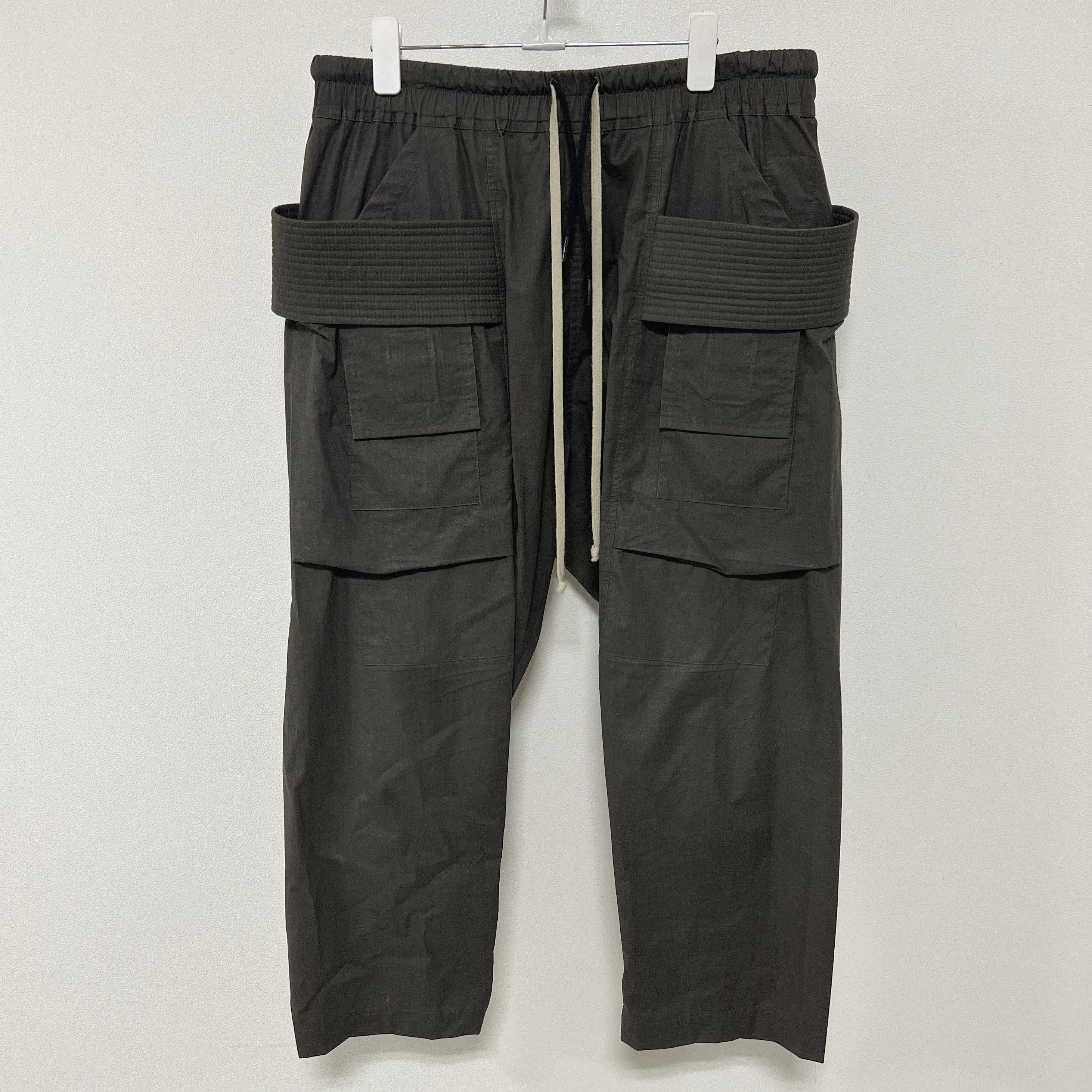 Rick Owens Rick Owens SS22 DRKSHDW Creatch Cargo Cropped Pants DarkDust Size US 36 / EU 52 - 2 Thumbnail