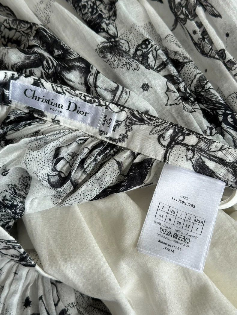 Dior Dior Butterfly floral print skirt Size 24" / US 00 / IT 34 - 4 Thumbnail