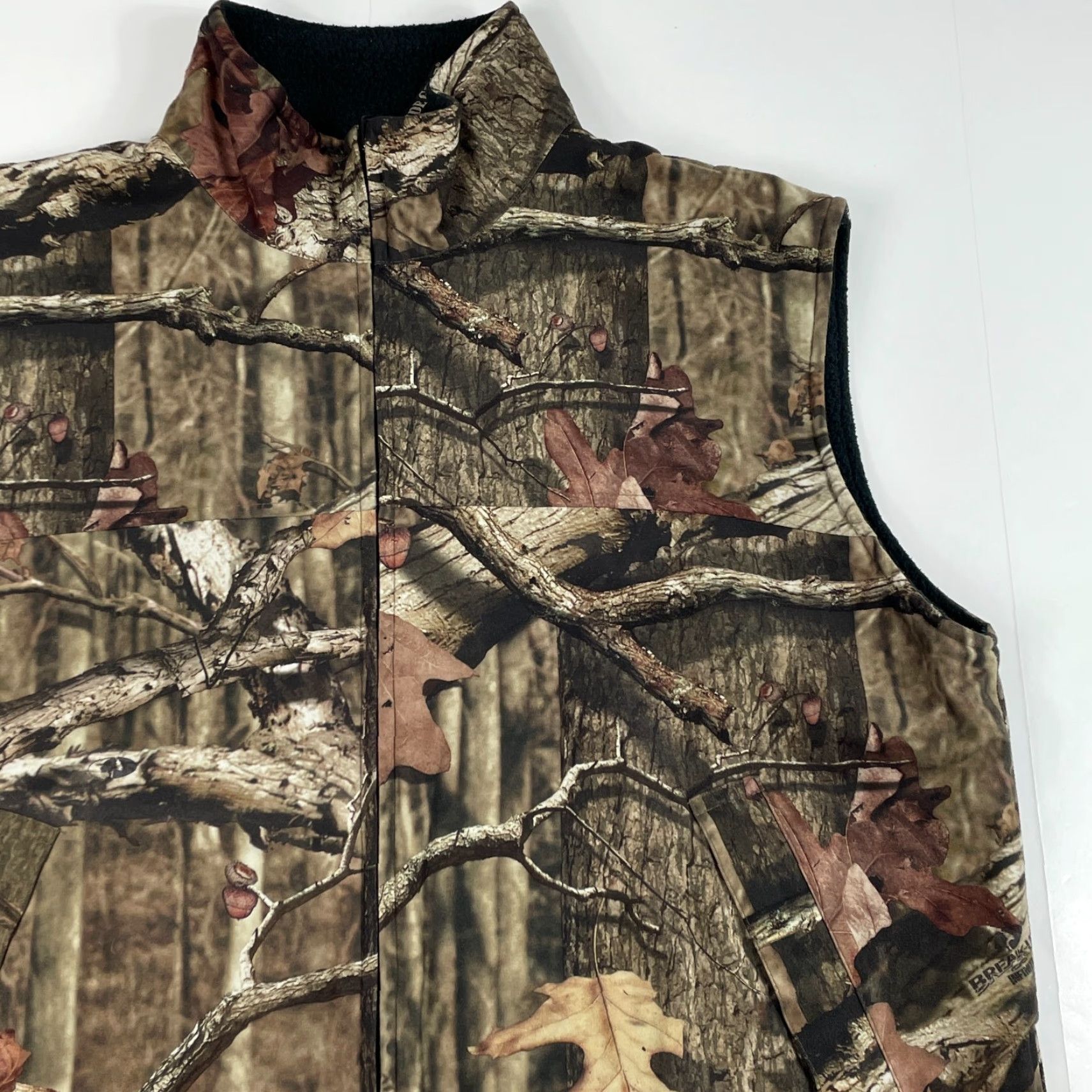 Vintage Guide Gear Vest Men L Brown Camouflage Fleece Full Zip Hunting Hiking Skiing Jacket End with Pockets Size US L / EU 52-54 / 3 - 3 Thumbnail