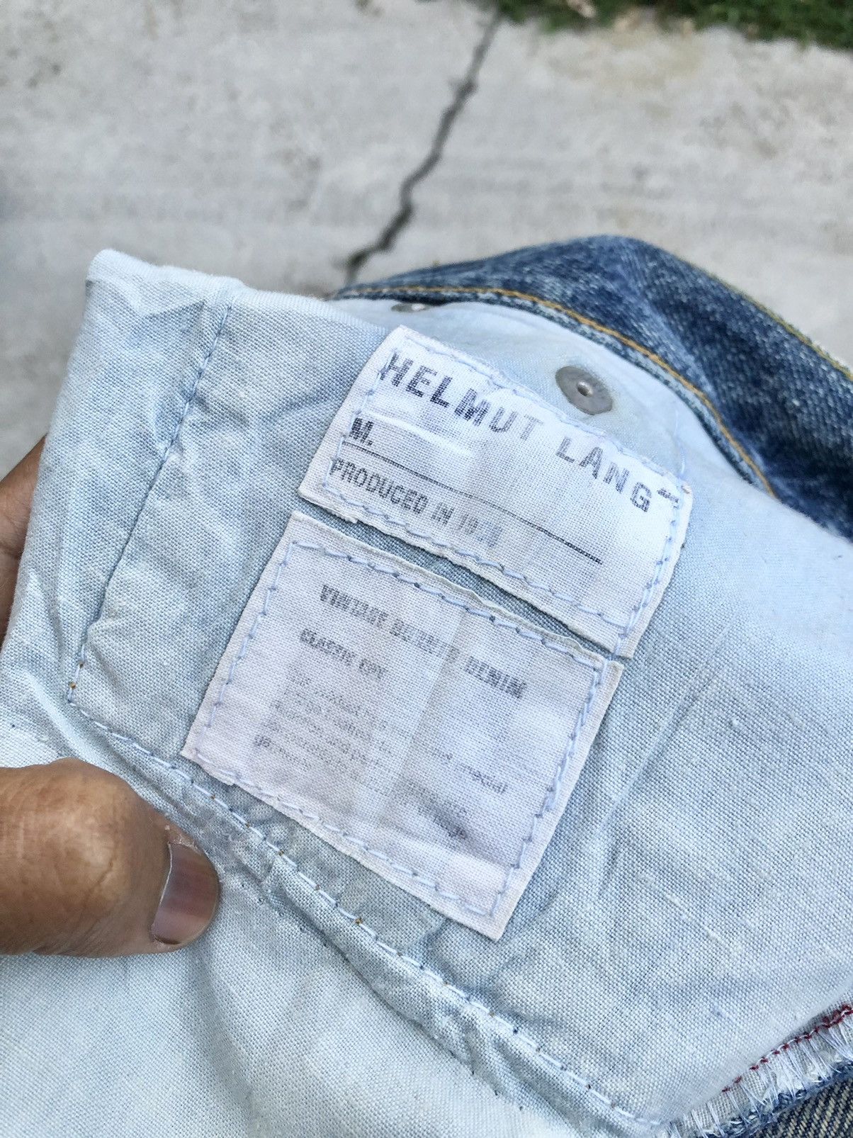 Helmut Lang VTGE HELMUT LANG DISTRESSED DENIM Size US 30 / EU 46 - 13 Thumbnail