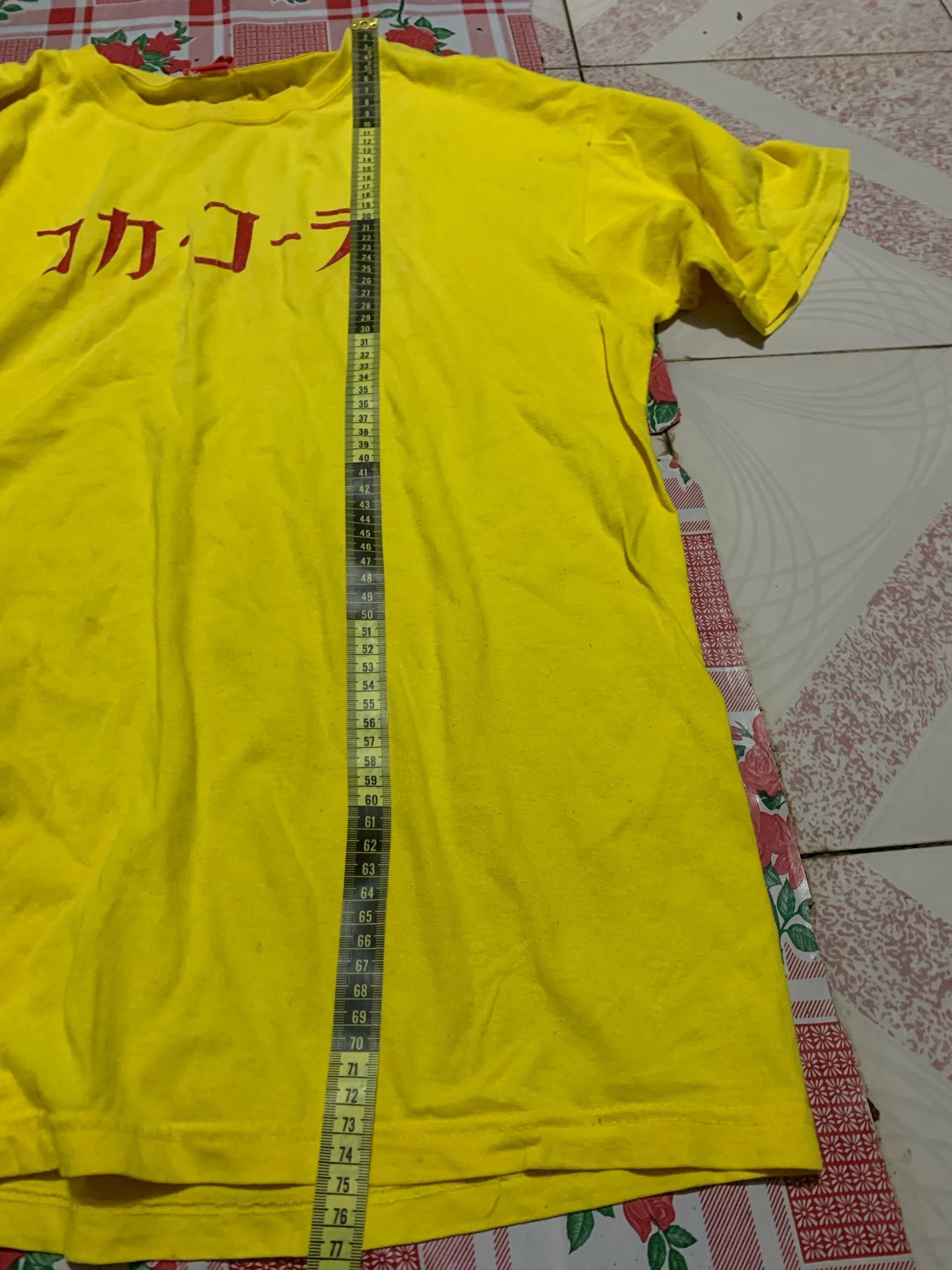 Coca Cola × Vintage yellow 70s COCA COLA japan made in usa Promo tee Size US L / EU 52-54 / 3 - 4 Thumbnail