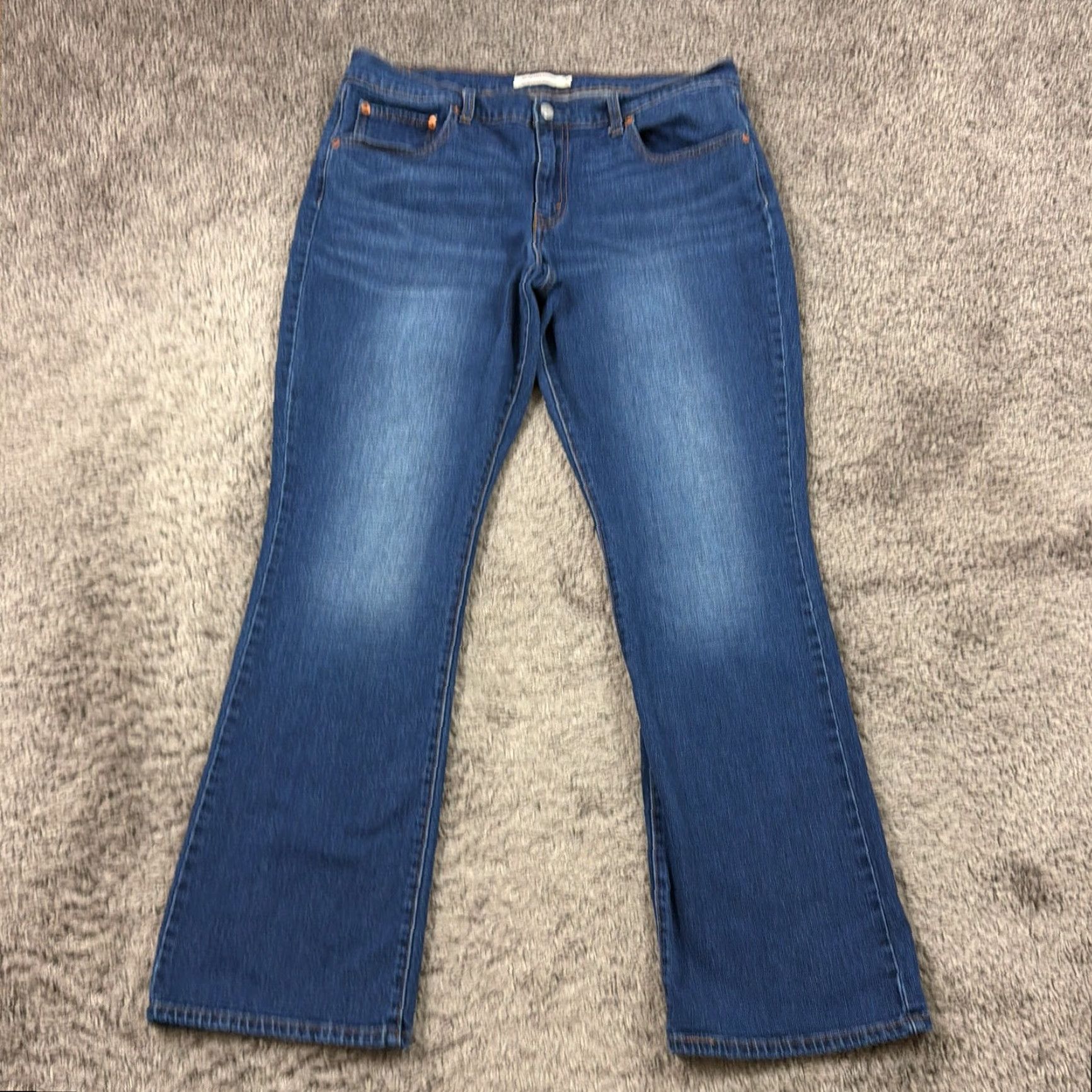 Levi's Levi's Jeans Womens 31 Bootcut Relaxed Fit Dark Wash Denim Stretch 32x31 Size 24" / US 00 / IT 34 - 2 Thumbnail