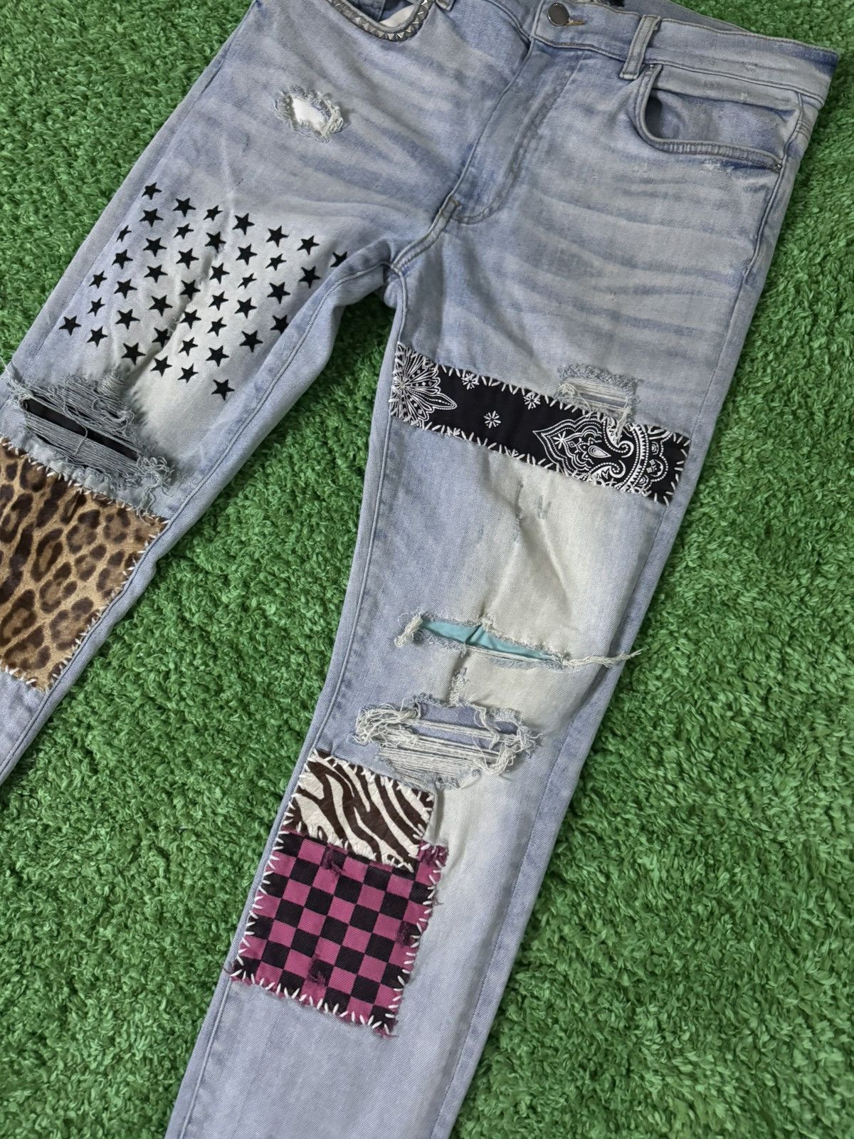 Amiri Amiri art patch denim Size US 34 / EU 50 - 2 Thumbnail