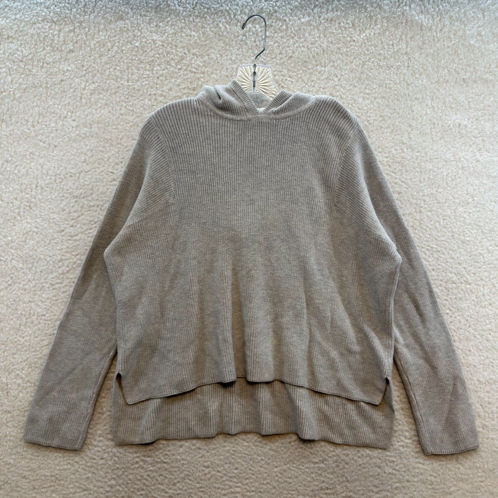 Athleta Athleta Sweater Large Women Beige Knit Chunky Hoodie Relaxed Casual Shirt? Size L / US 10 / IT 46 - 2 Thumbnail