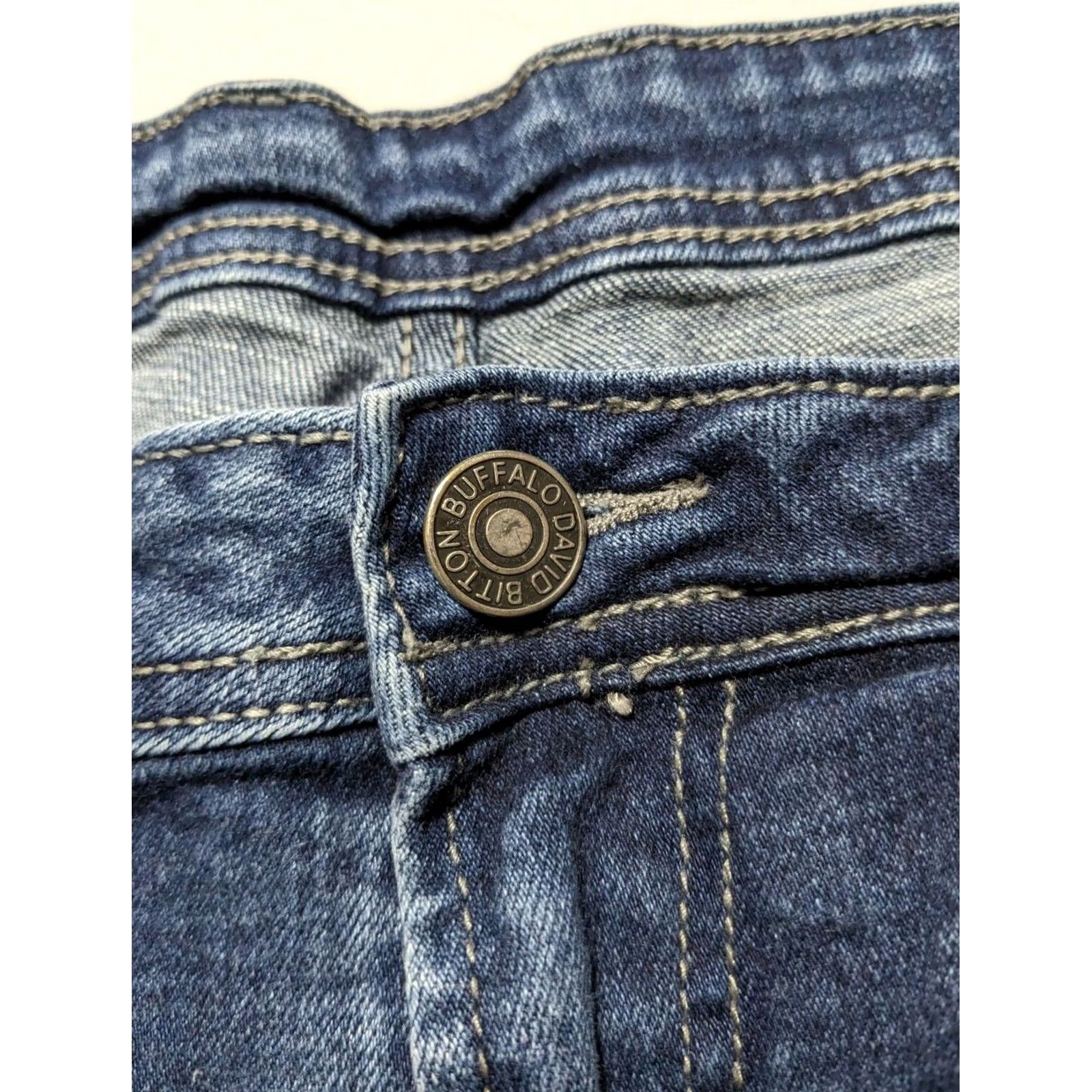 Buffalo David Bitton BUFFALO DAVID BITTON JACKSON STRAIGHT STRETCH Men 36X30 Cotton Blend Blue Jeans Size US 36 / EU 52 - 7 Thumbnail