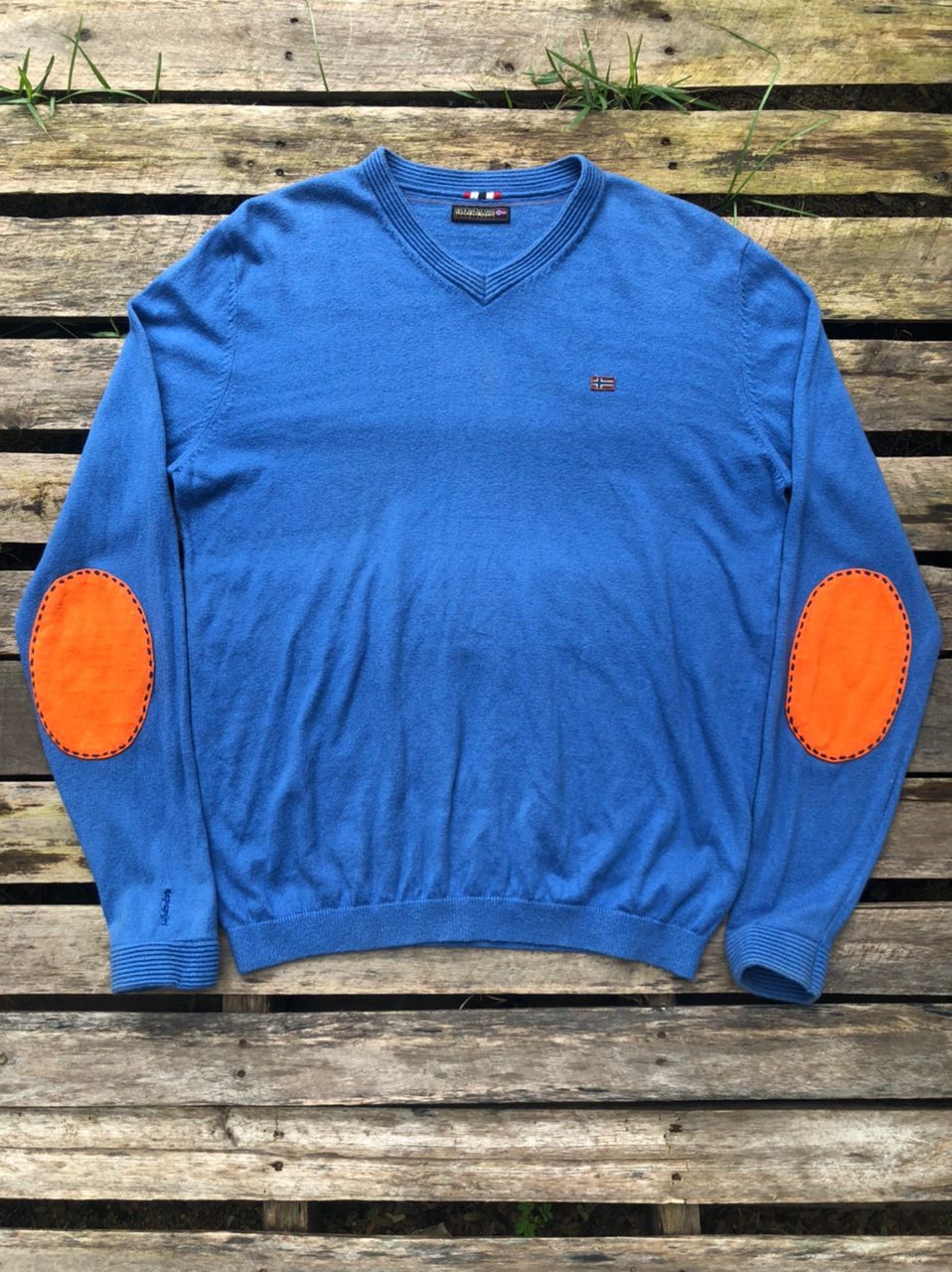 Napapijri × Vintage Vintage Naparijri Small Logo Knit Sweater Size US M / EU 48-50 / 2 - 1 Thumbnail
